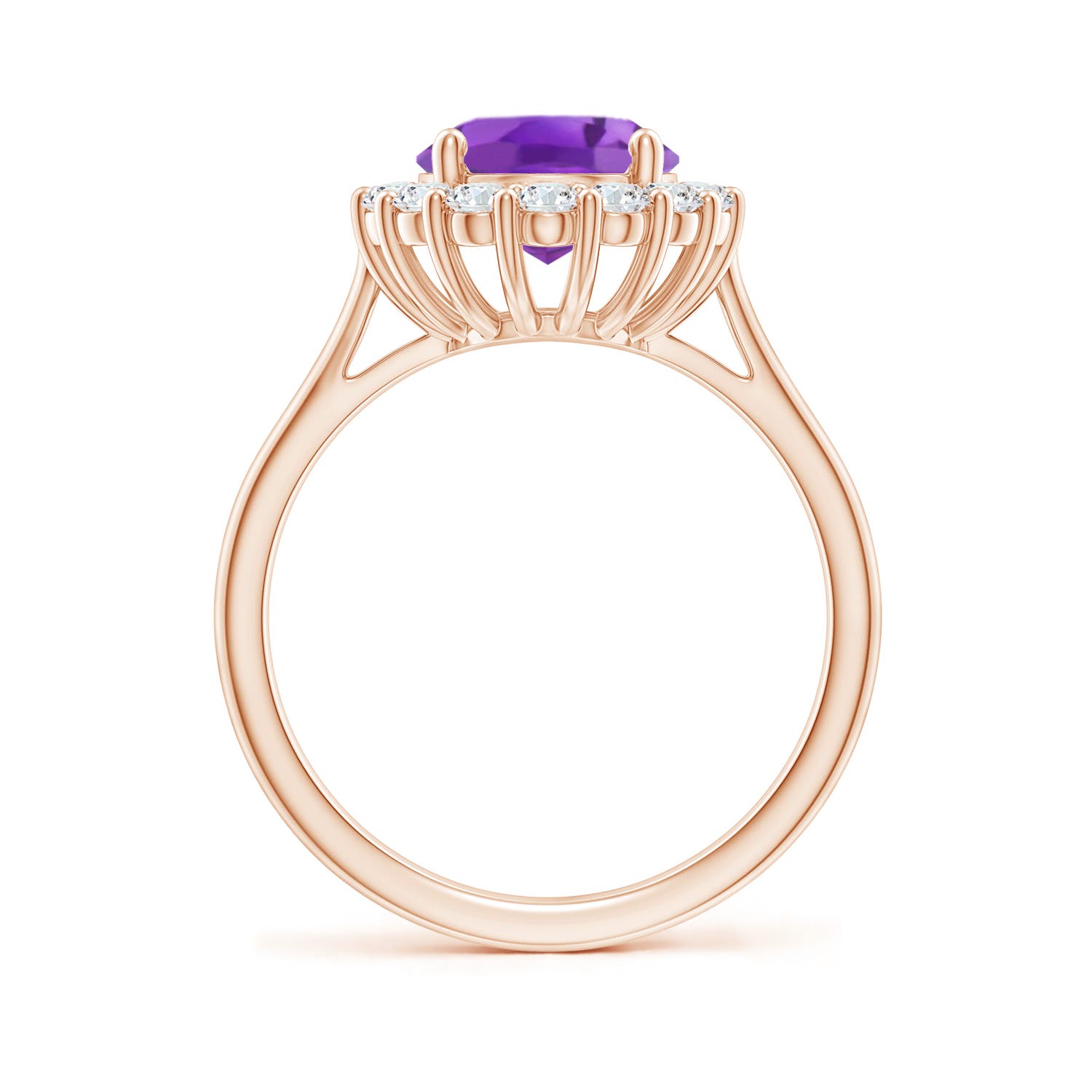 AA - Amethyst / 2.98 CT / 14 KT Rose Gold