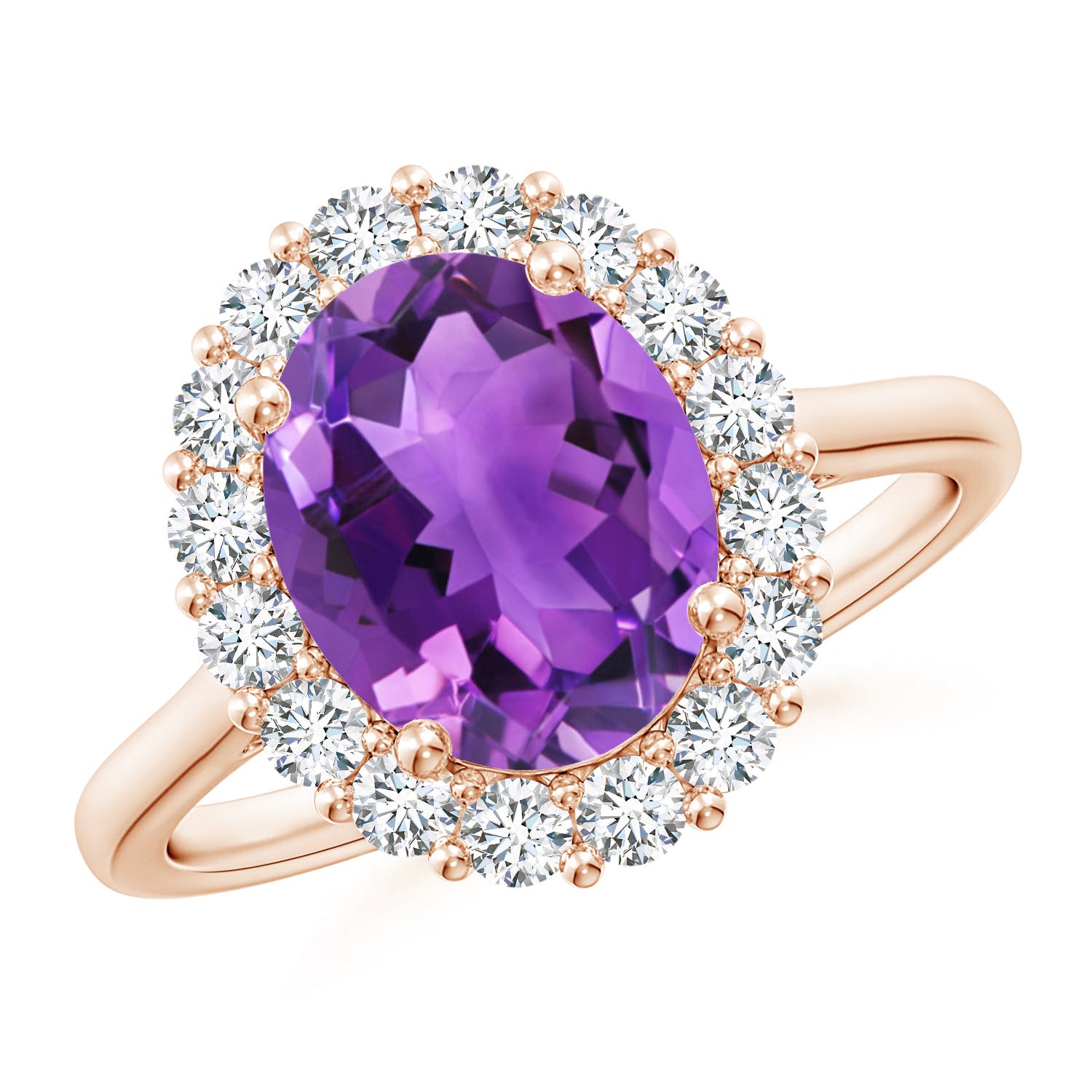 AAA - Amethyst / 2.98 CT / 14 KT Rose Gold