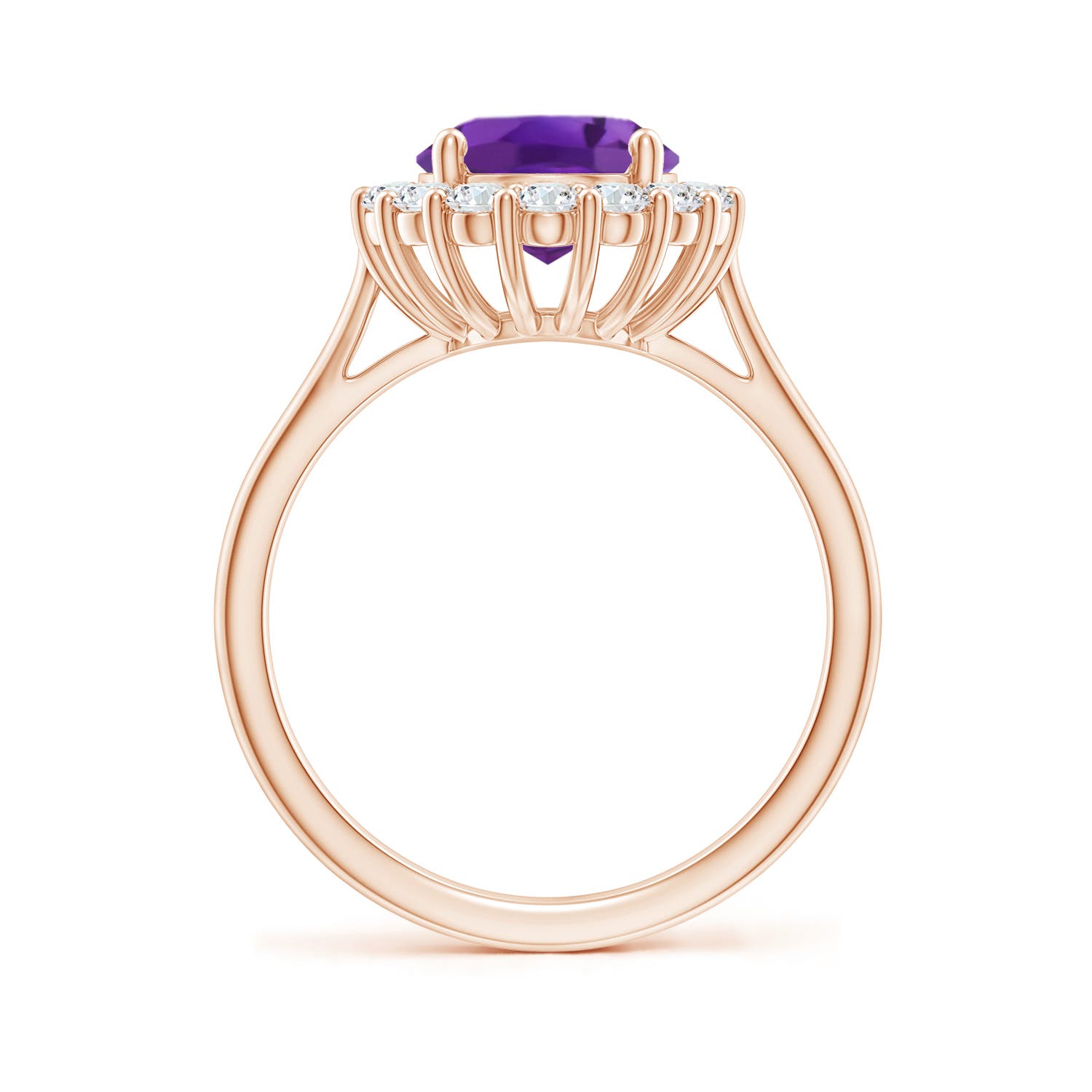 AAA - Amethyst / 2.98 CT / 14 KT Rose Gold