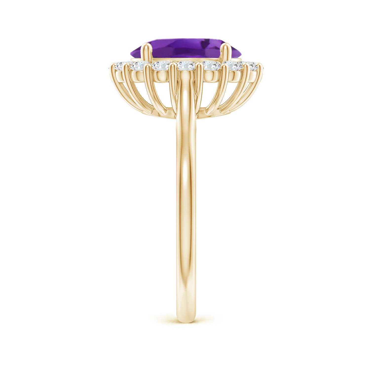 AAA - Amethyst / 2.98 CT / 14 KT Yellow Gold