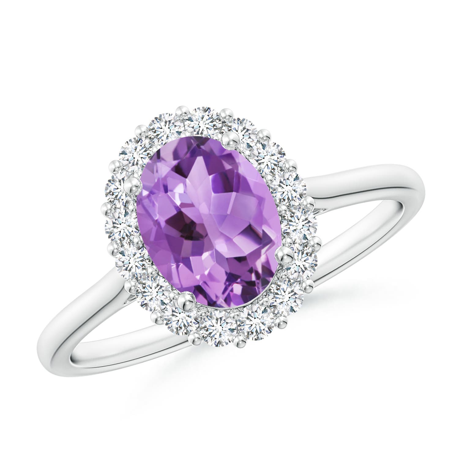 A - Amethyst / 1.55 CT / 14 KT White Gold