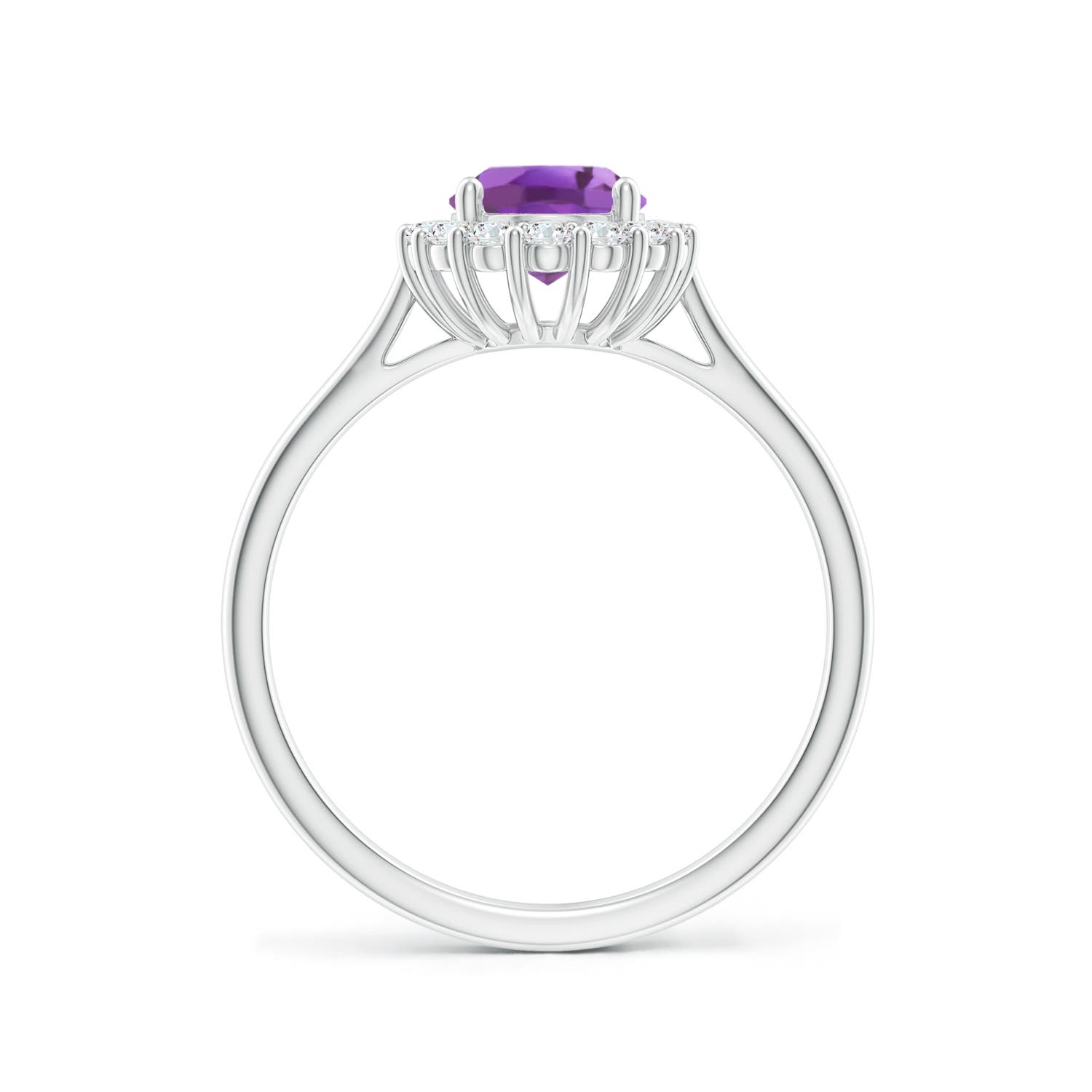 A - Amethyst / 1.55 CT / 14 KT White Gold