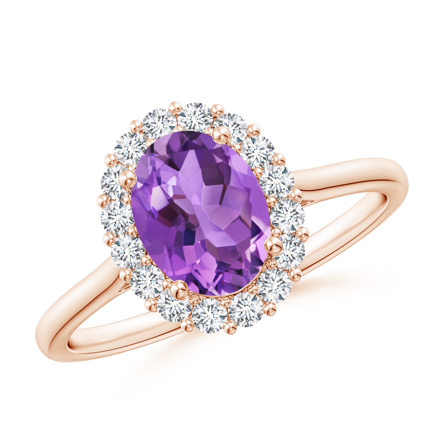 AA - Amethyst / 1.55 CT / 14 KT Rose Gold