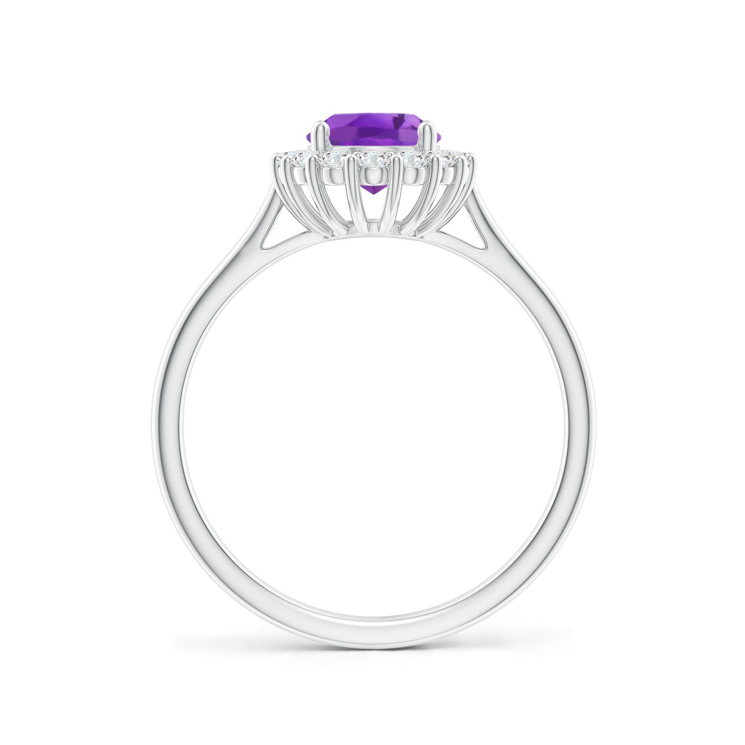 AA - Amethyst / 1.55 CT / 14 KT White Gold