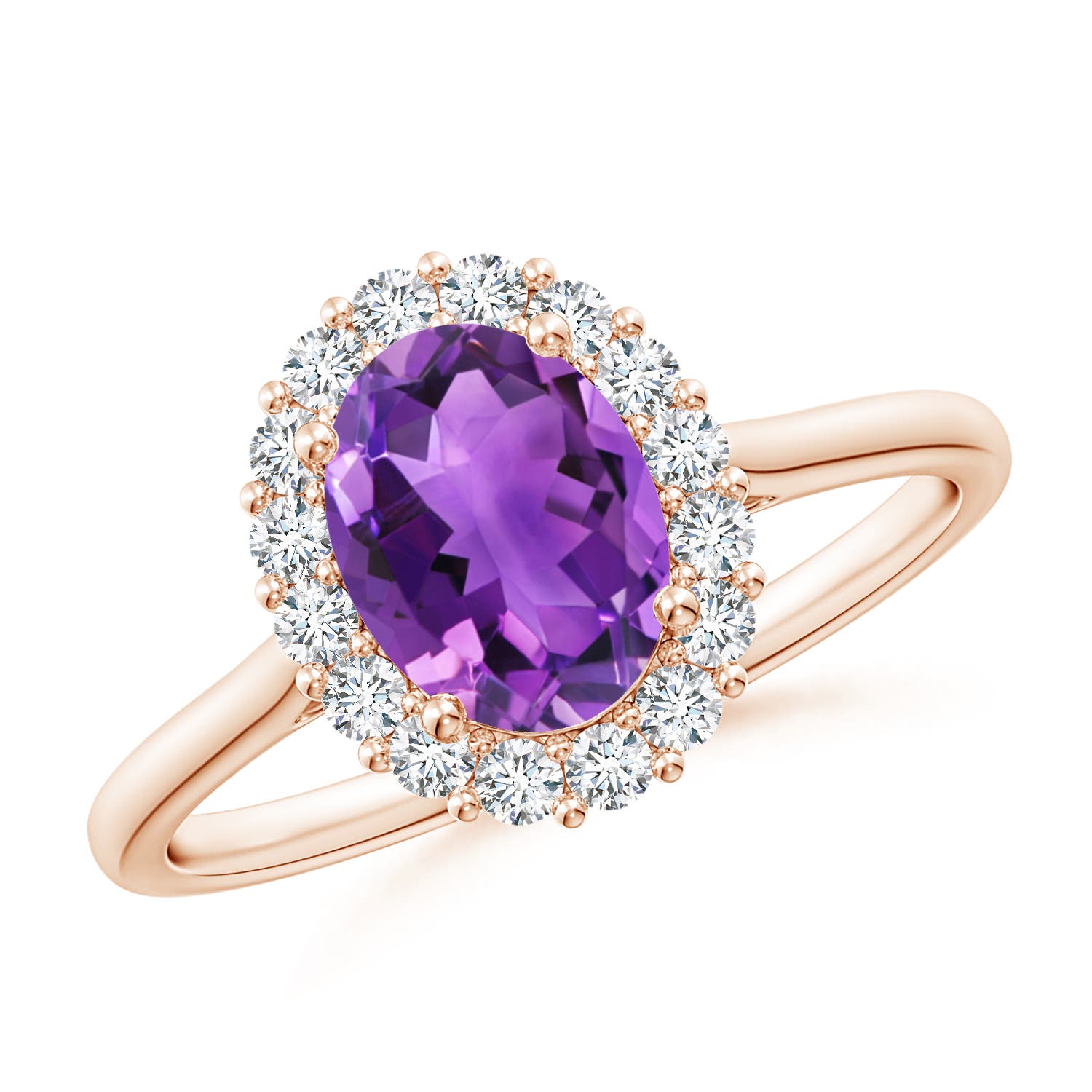 AAA - Amethyst / 1.55 CT / 14 KT Rose Gold