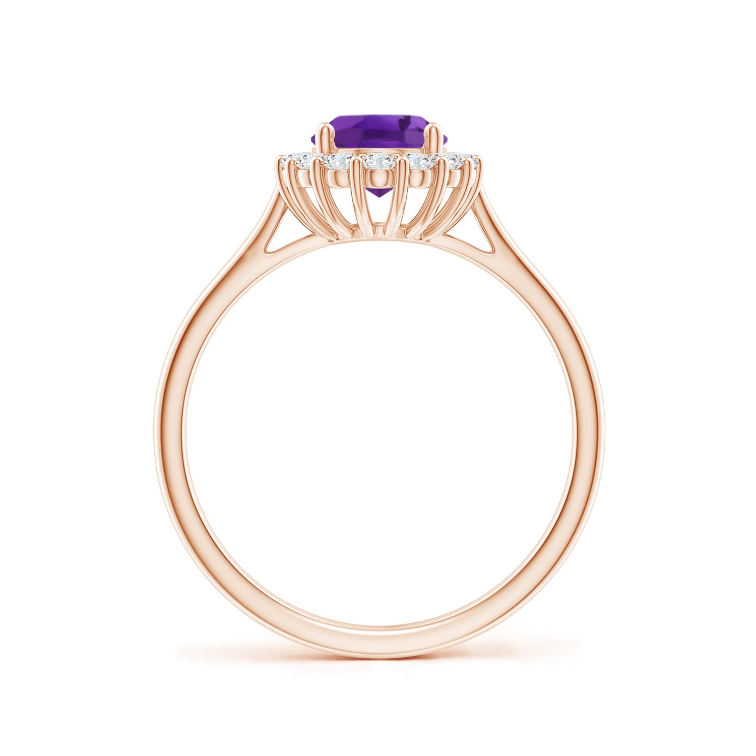 AAA - Amethyst / 1.55 CT / 14 KT Rose Gold