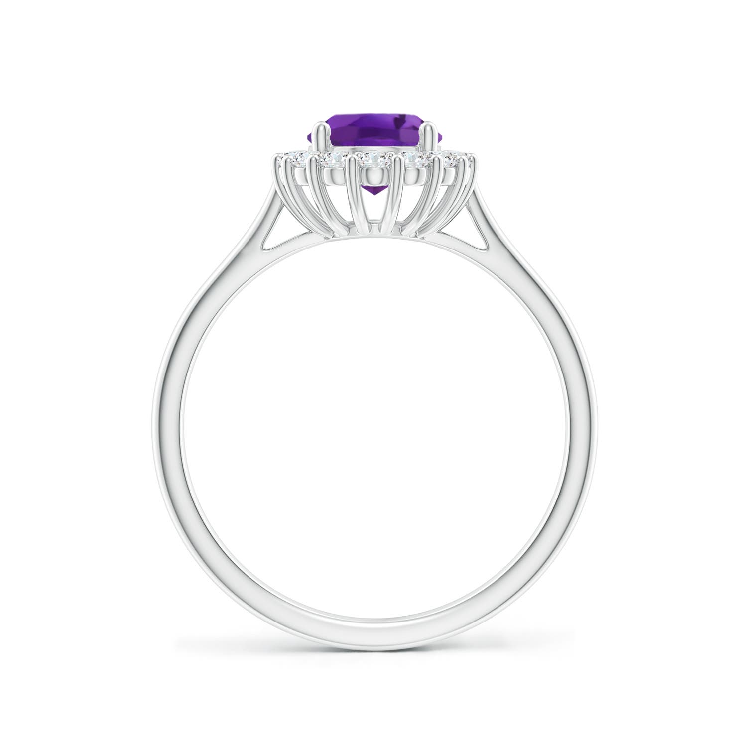 AAA - Amethyst / 1.55 CT / 14 KT White Gold