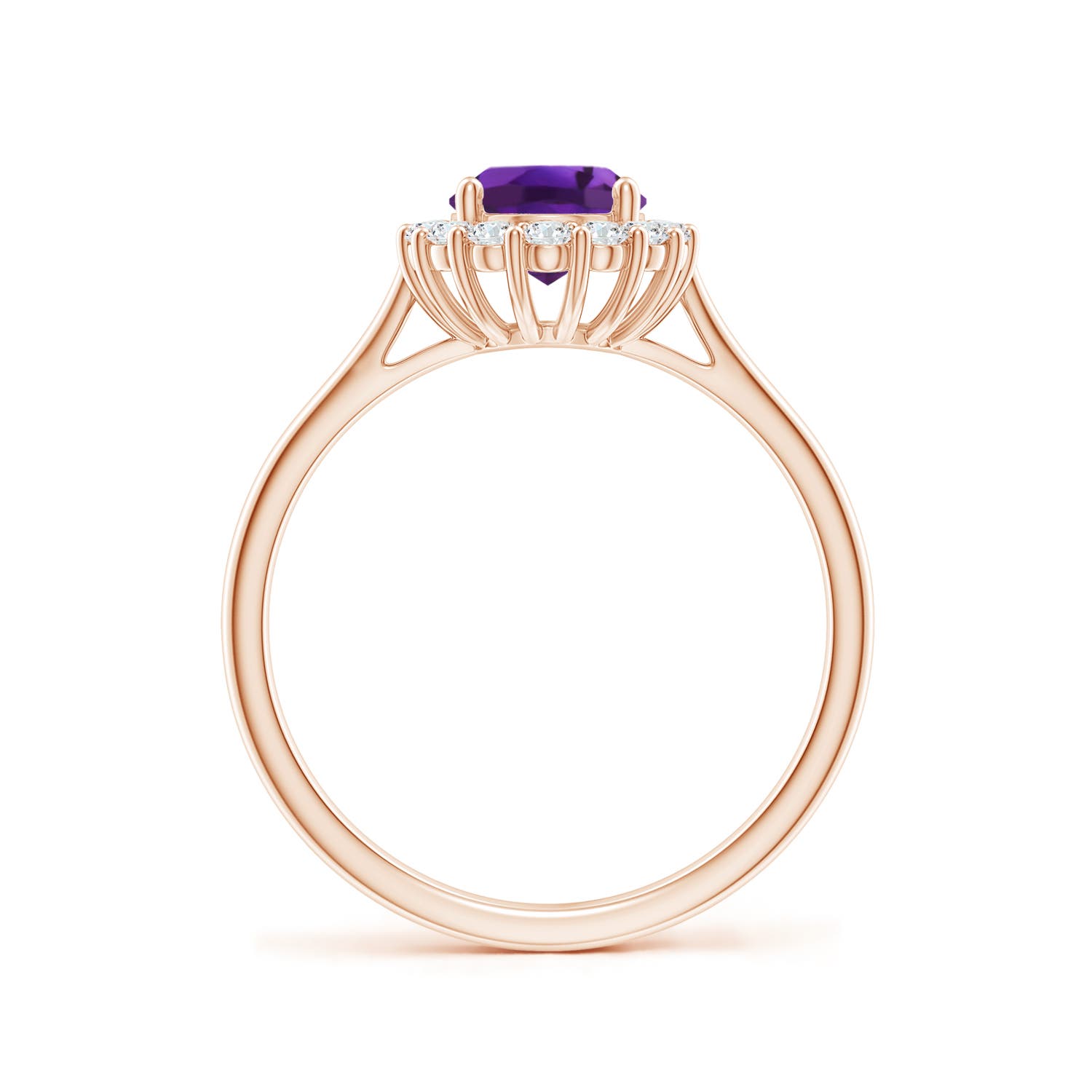 AAAA - Amethyst / 1.55 CT / 14 KT Rose Gold