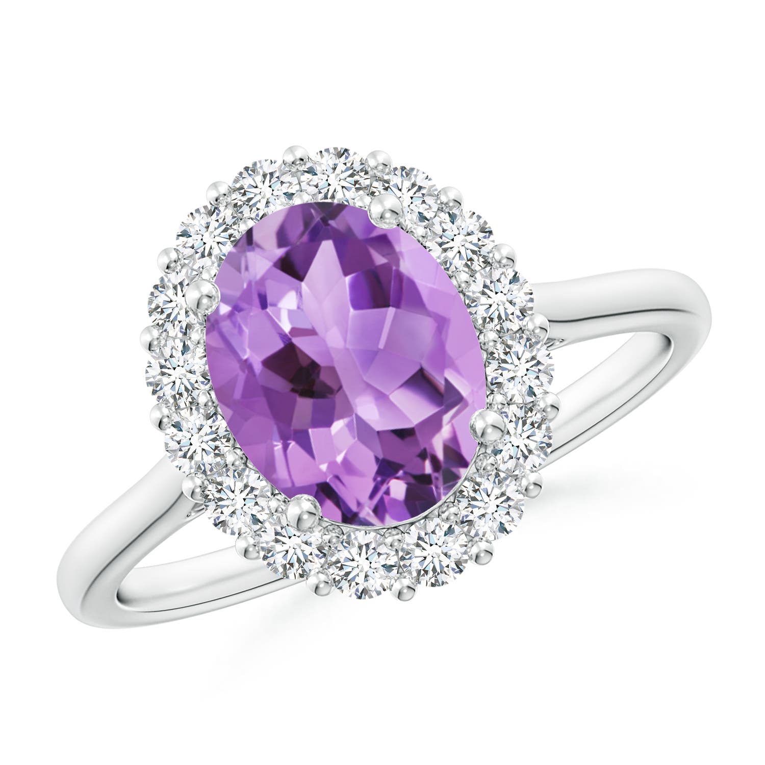 A - Amethyst / 2.16 CT / 14 KT White Gold