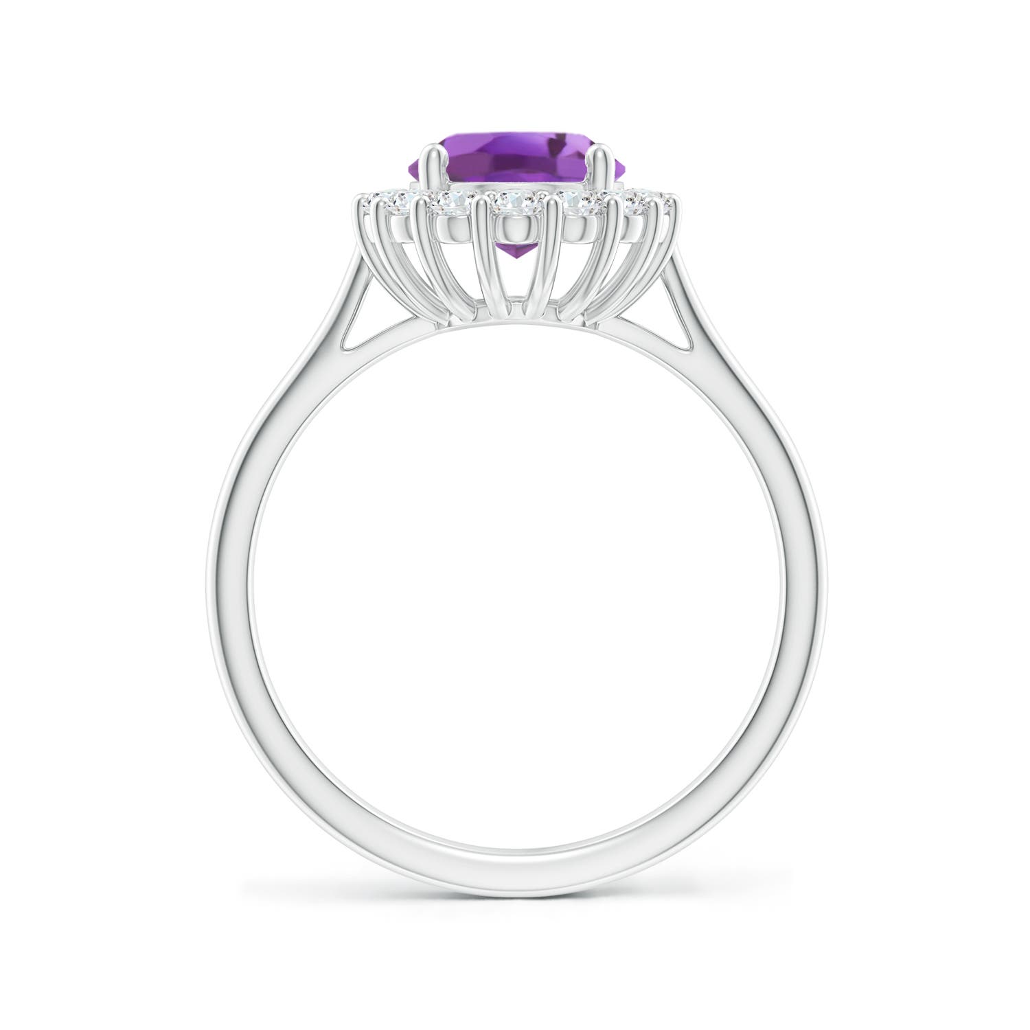 A - Amethyst / 2.16 CT / 14 KT White Gold