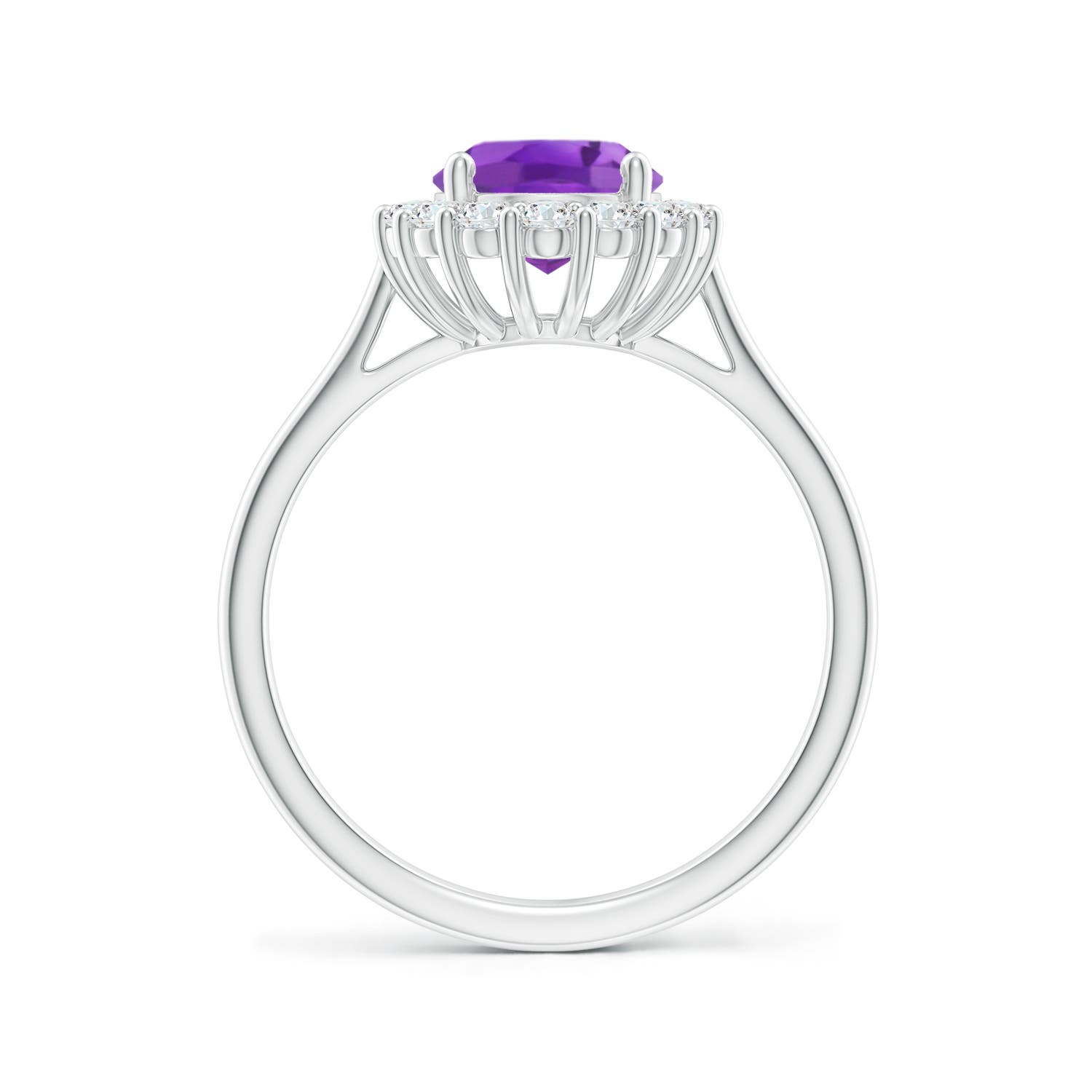 AA - Amethyst / 2.16 CT / 14 KT White Gold