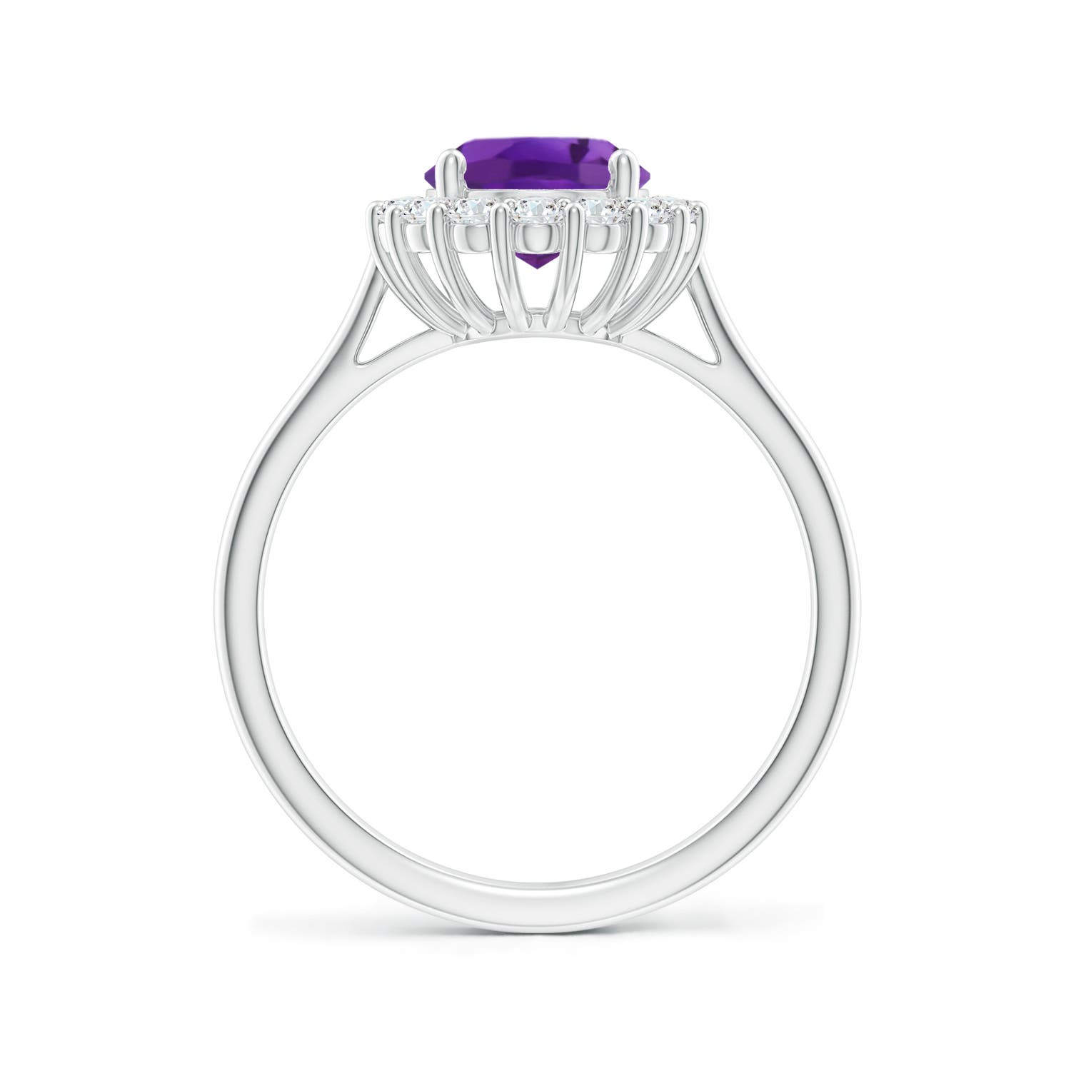 AAA - Amethyst / 2.16 CT / 14 KT White Gold