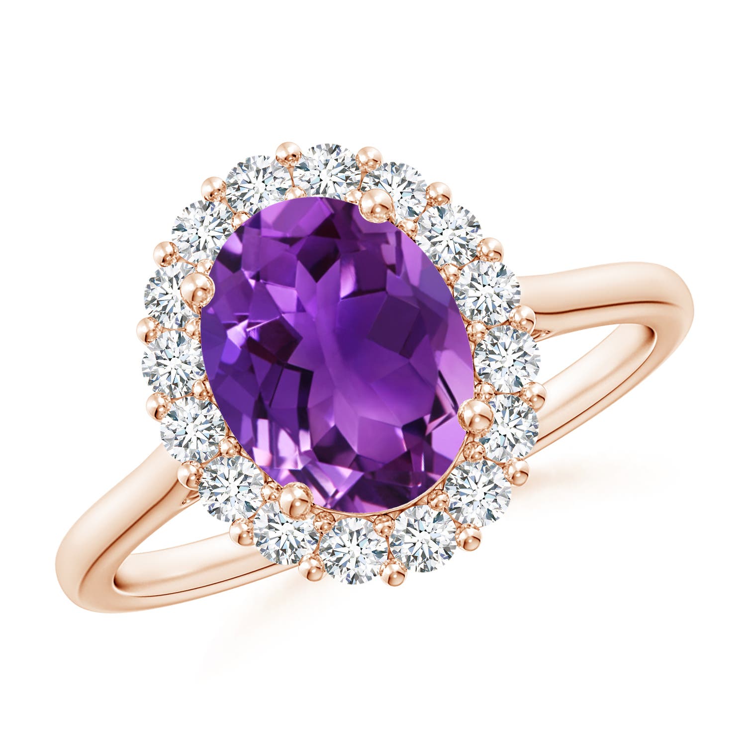 AAAA - Amethyst / 2.16 CT / 14 KT Rose Gold