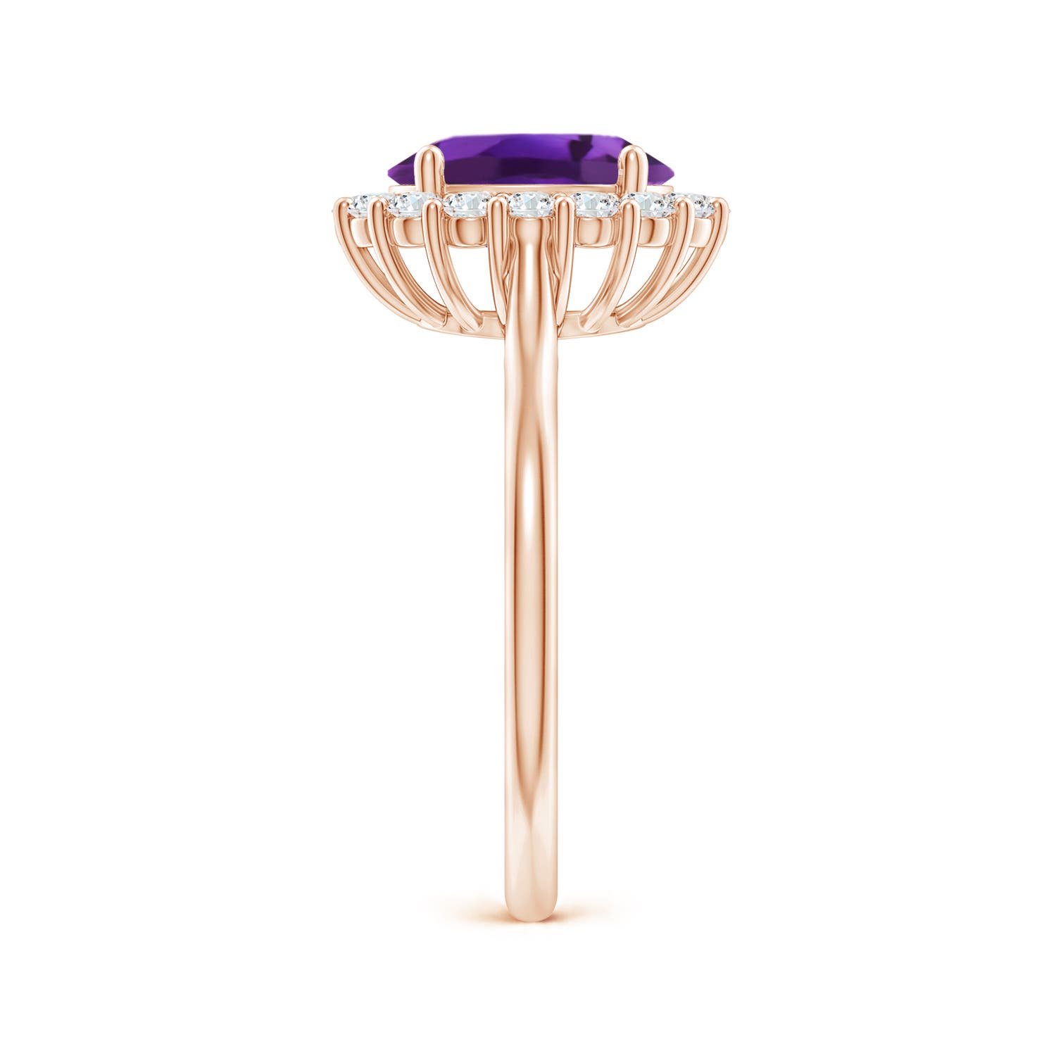 AAAA - Amethyst / 2.16 CT / 14 KT Rose Gold