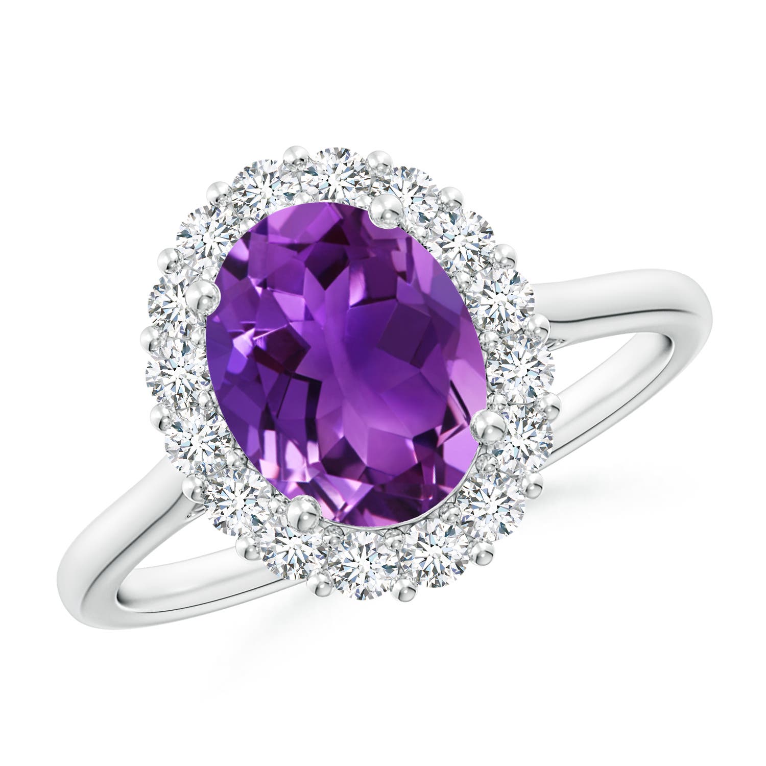 AAAA - Amethyst / 2.16 CT / 14 KT White Gold