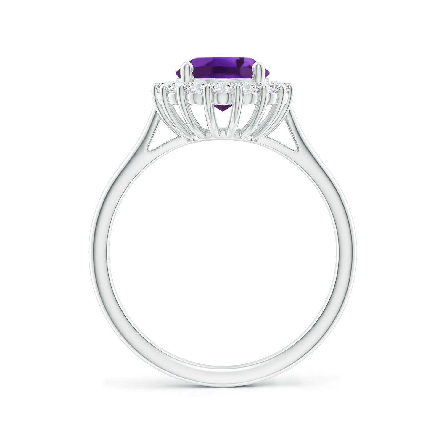 AAAA - Amethyst / 2.16 CT / 14 KT White Gold