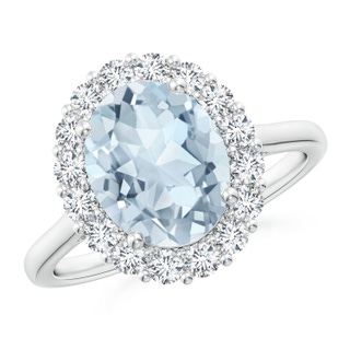 Oval A Aquamarine