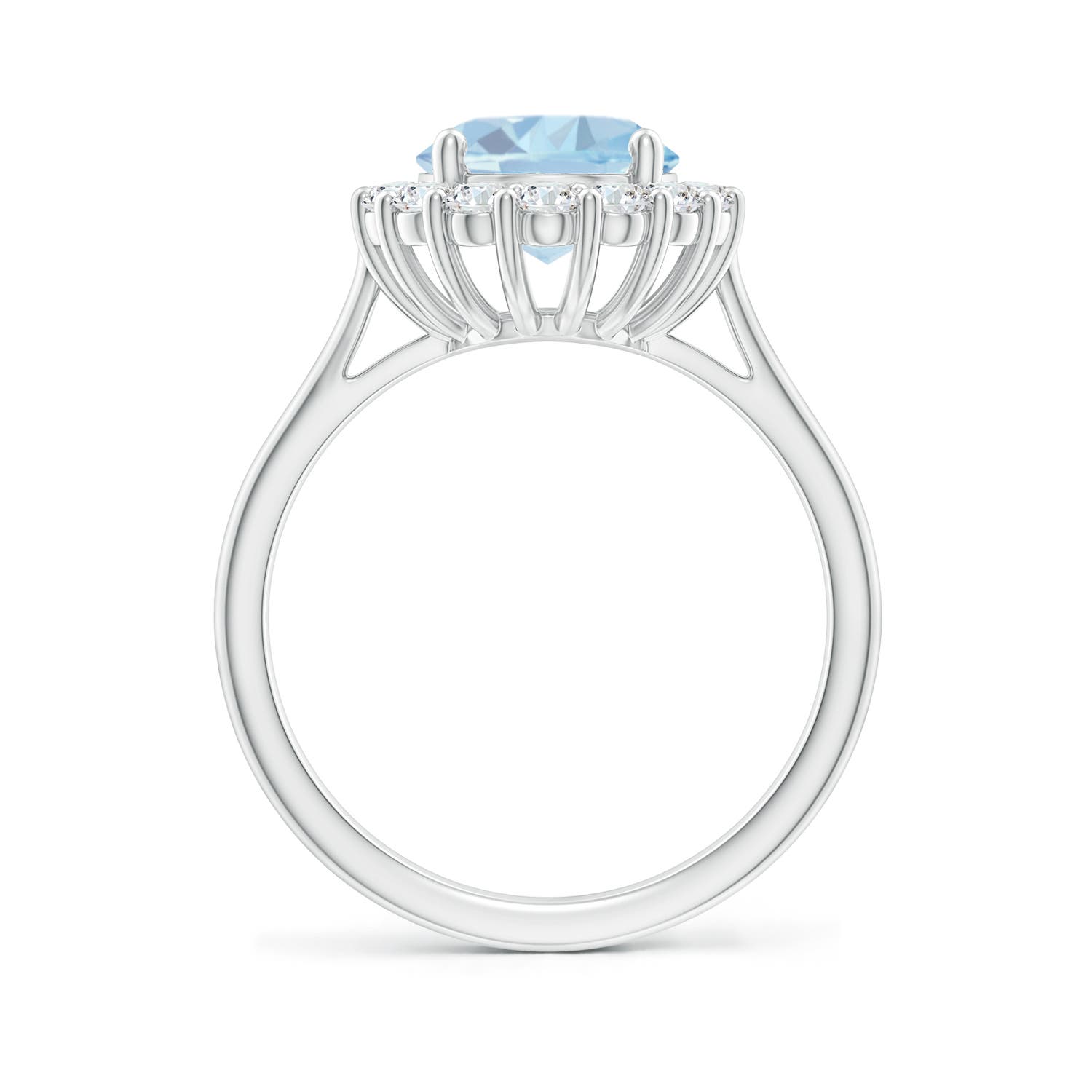 A - Aquamarine / 2.76 CT / 14 KT White Gold