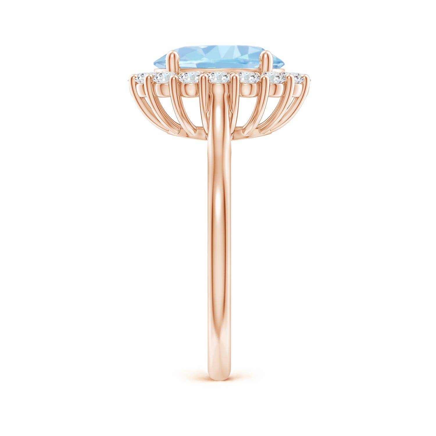 AAA - Aquamarine / 2.76 CT / 14 KT Rose Gold