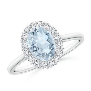 Oval A Aquamarine