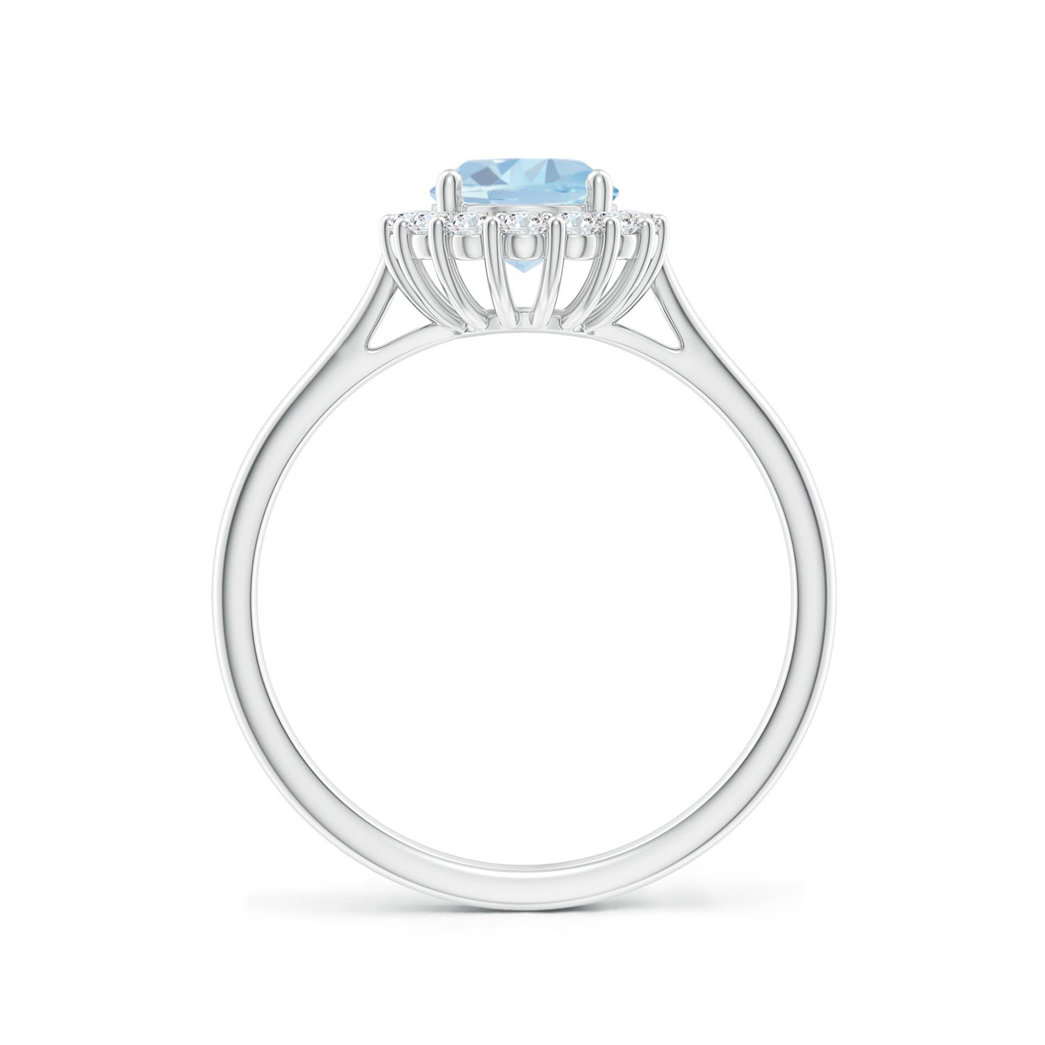 A - Aquamarine / 1.29 CT / 14 KT White Gold