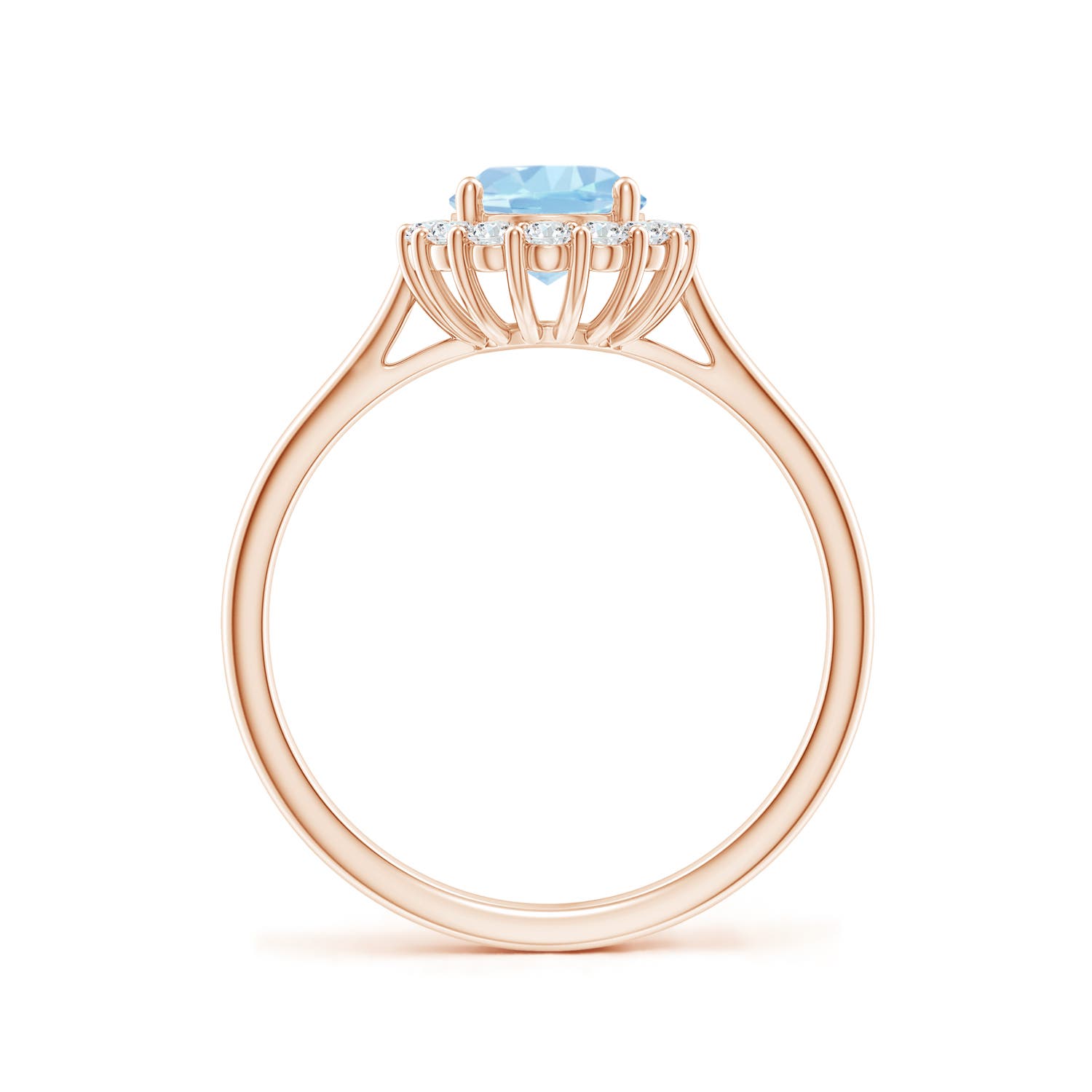 AAA - Aquamarine / 1.29 CT / 14 KT Rose Gold