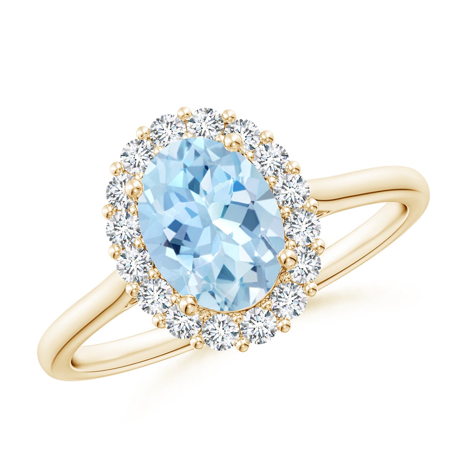 AAA - Aquamarine / 1.29 CT / 14 KT Yellow Gold