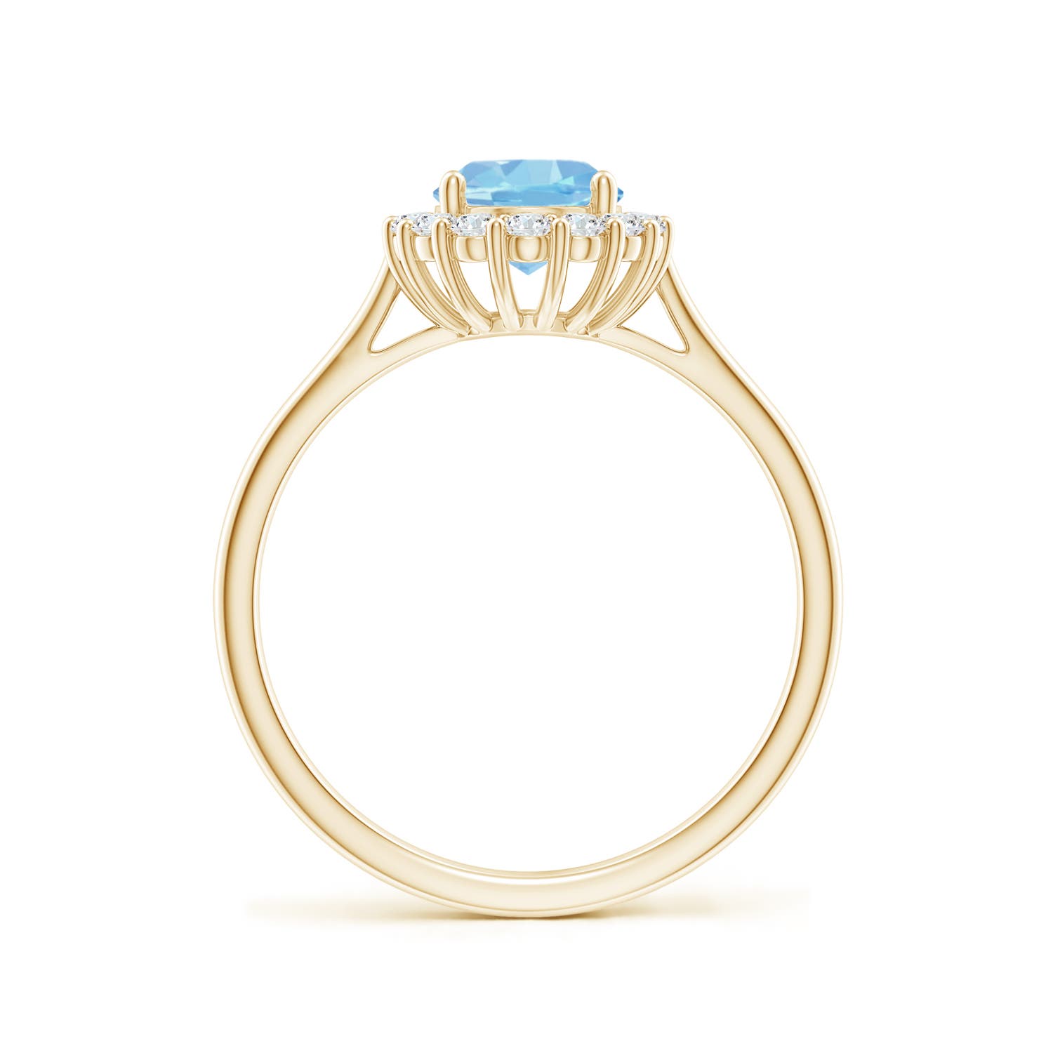 AAAA - Aquamarine / 1.29 CT / 14 KT Yellow Gold