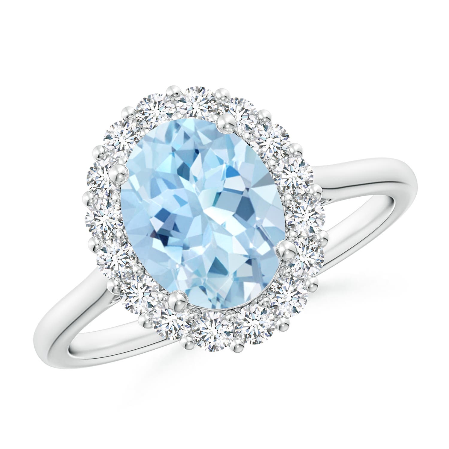 AAA - Aquamarine / 1.9 CT / 14 KT White Gold