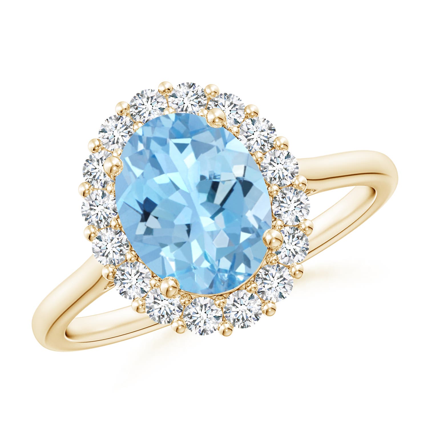 AAAA - Aquamarine / 1.9 CT / 14 KT Yellow Gold