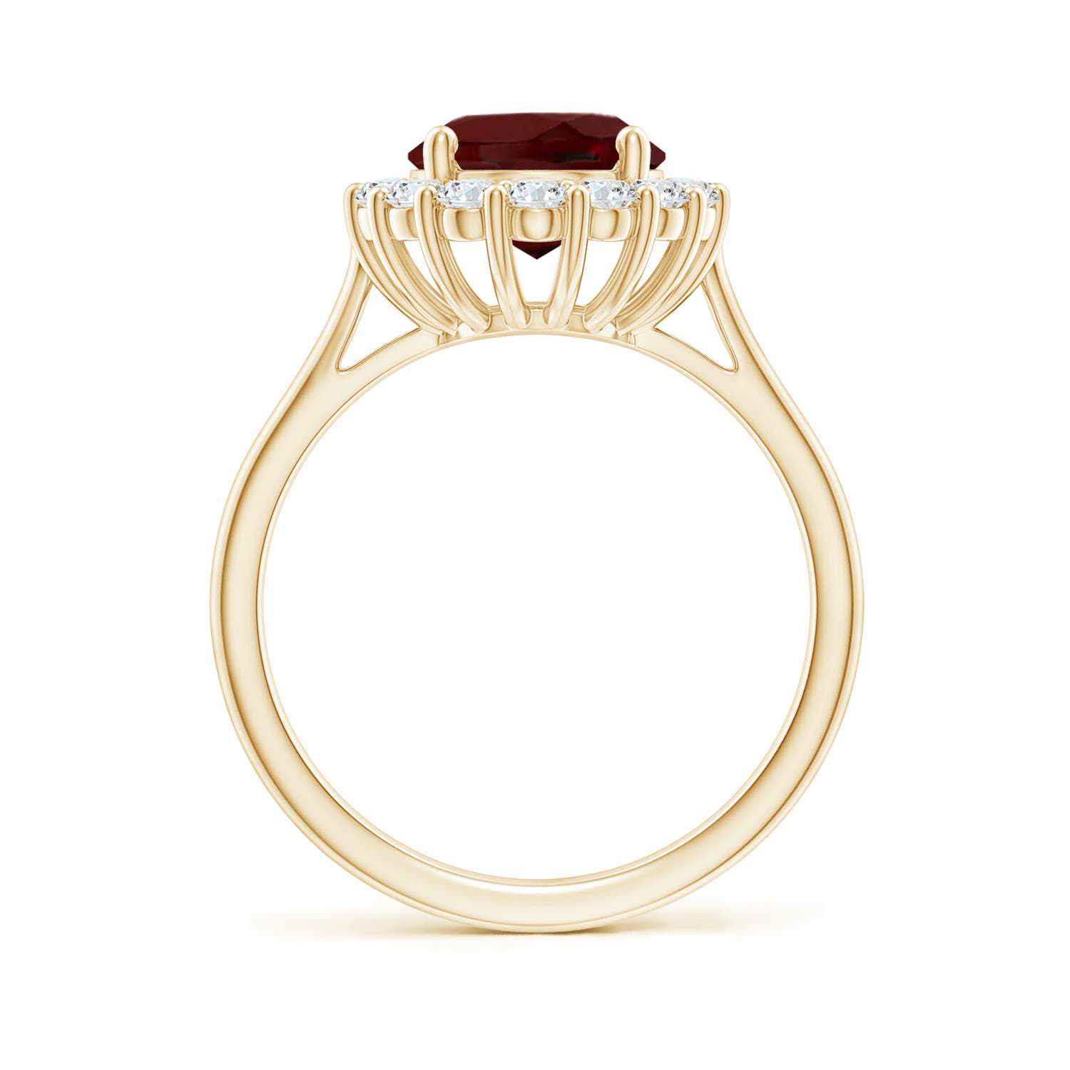 AAA - Garnet / 3.51 CT / 14 KT Yellow Gold