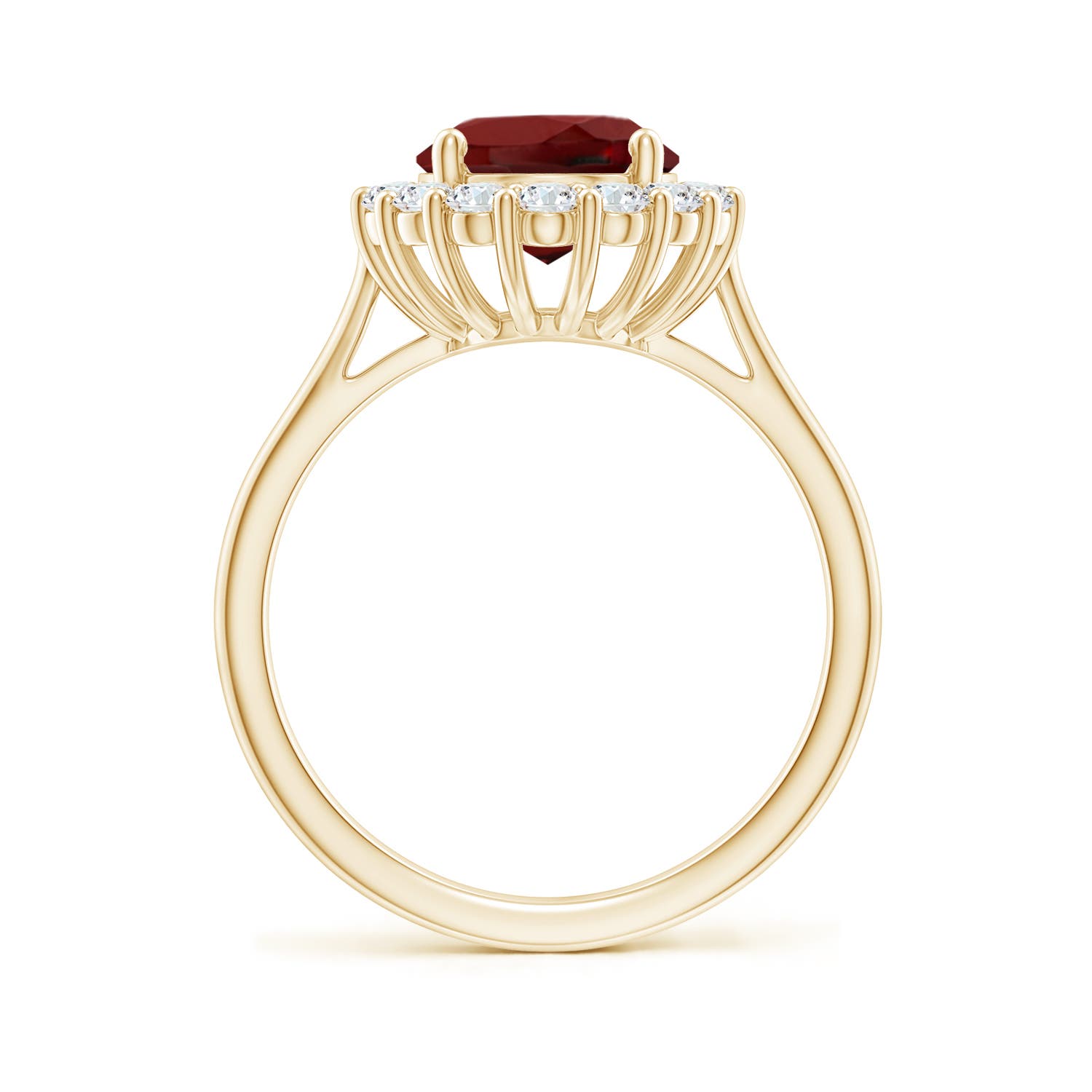 AAAA - Garnet / 3.51 CT / 14 KT Yellow Gold