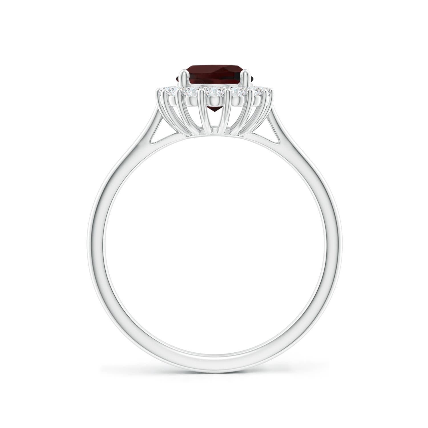 A - Garnet / 1.74 CT / 14 KT White Gold