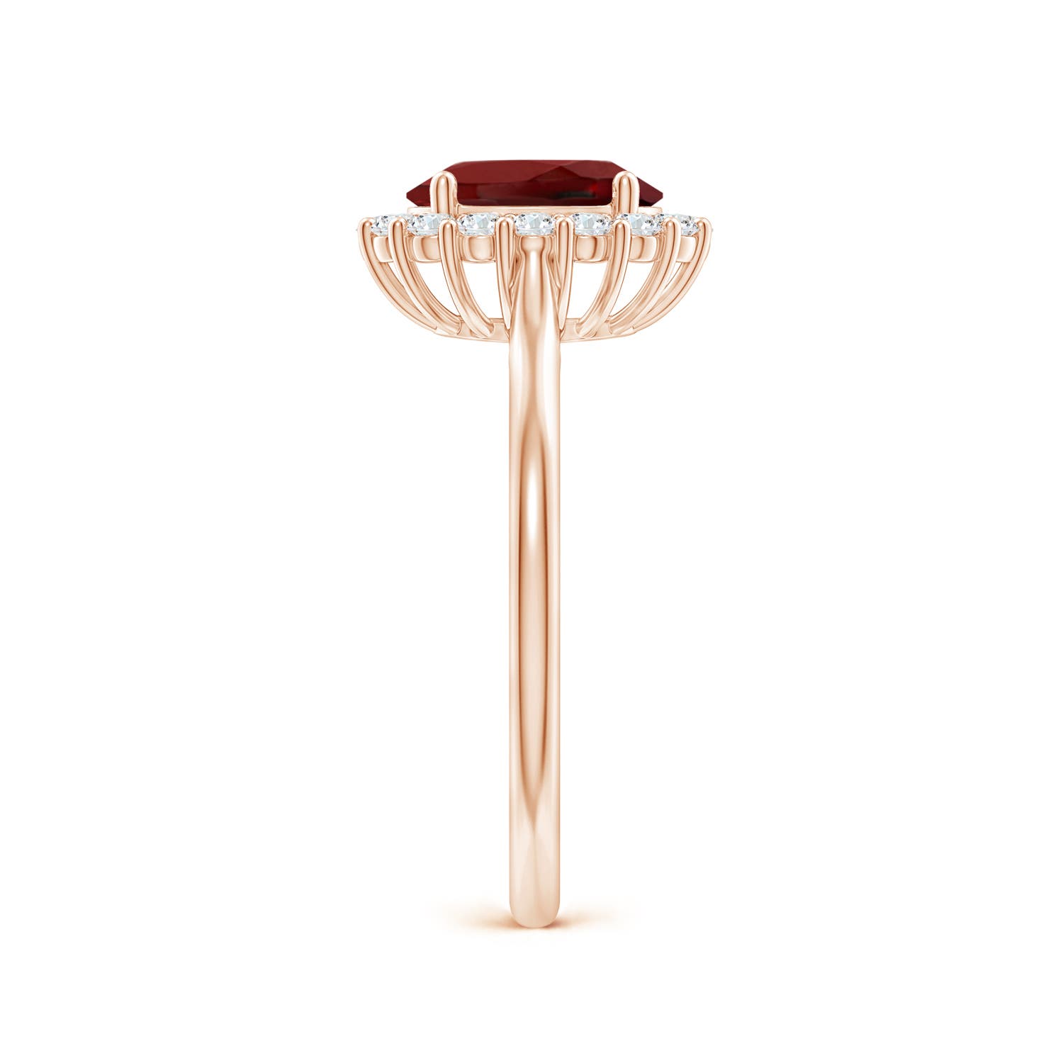 AAAA - Garnet / 1.74 CT / 14 KT Rose Gold