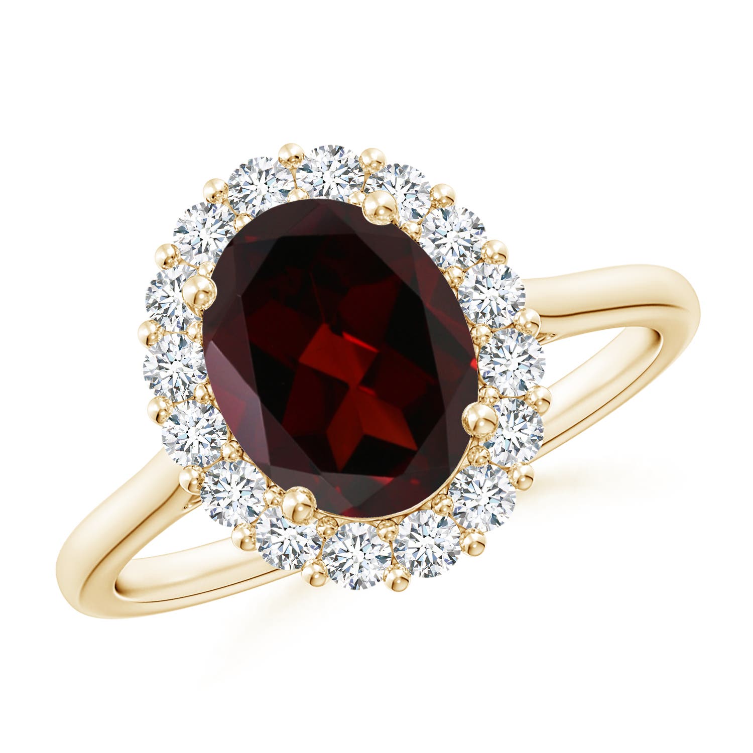 A - Garnet / 2.4 CT / 14 KT Yellow Gold