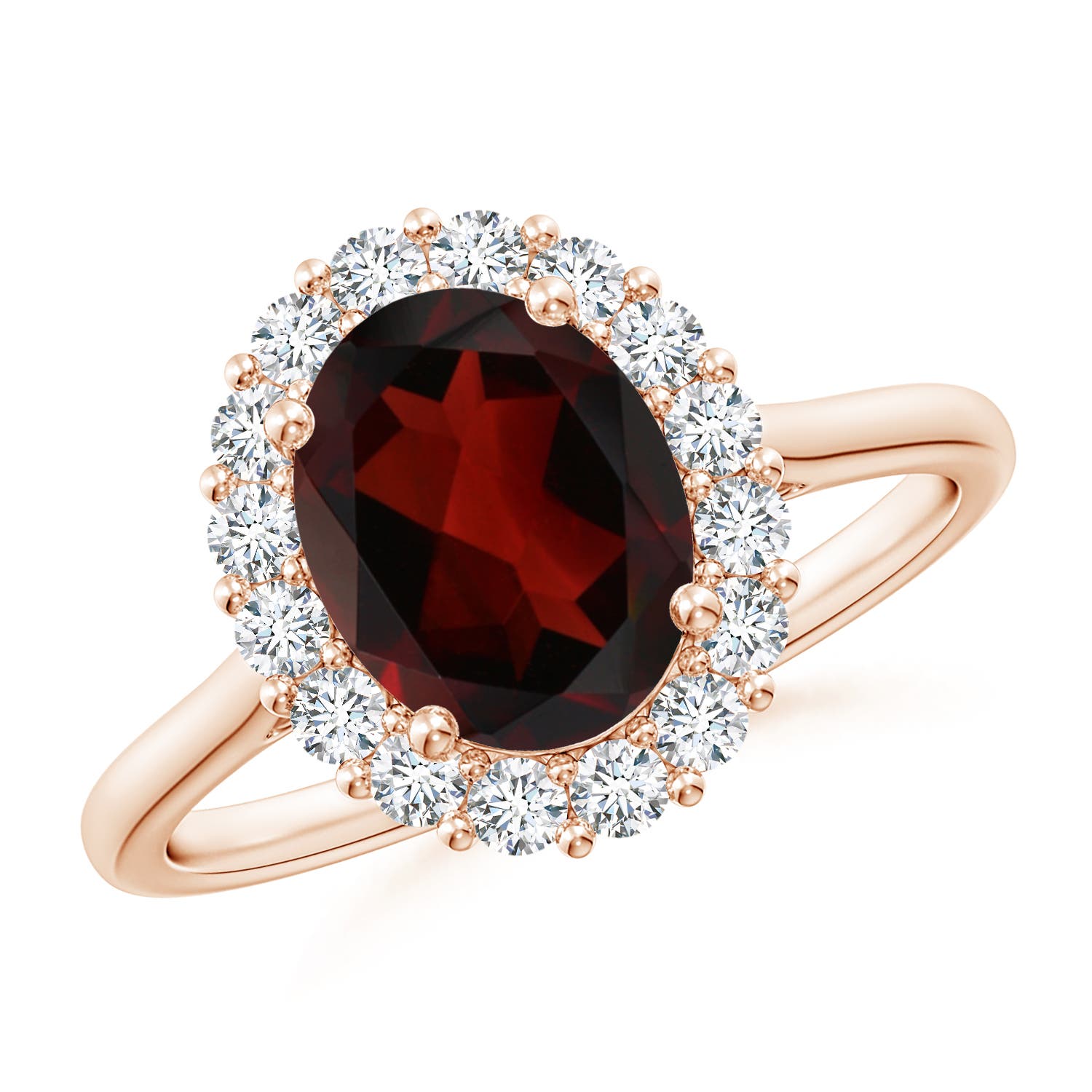 AA - Garnet / 2.4 CT / 14 KT Rose Gold