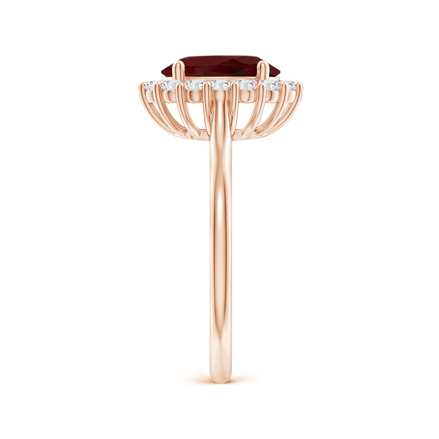 AAA - Garnet / 2.4 CT / 14 KT Rose Gold