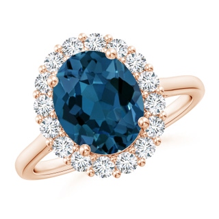 Oval AAA London Blue Topaz