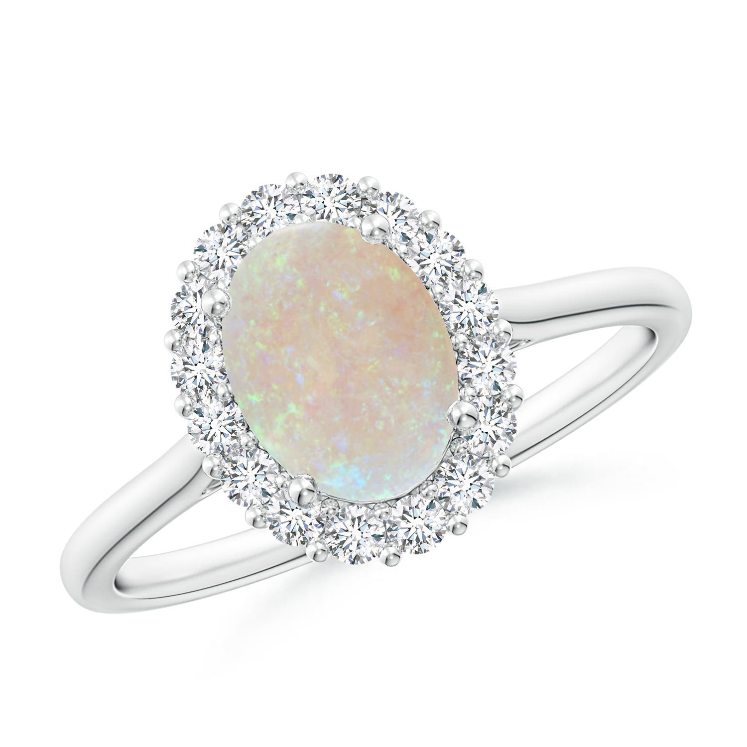 AA - Opal / 1.09 CT / 14 KT White Gold