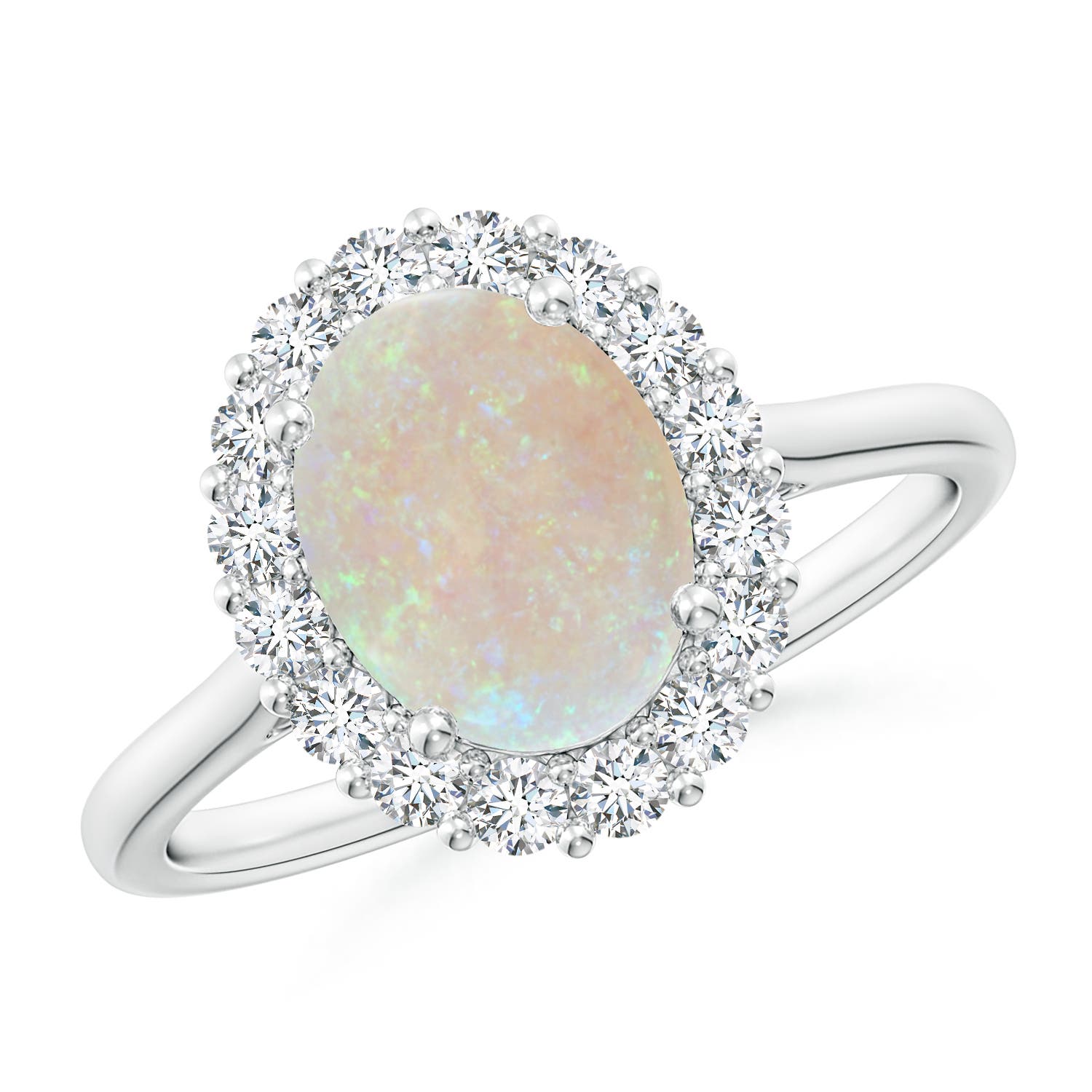 AA - Opal / 1.5 CT / 14 KT White Gold