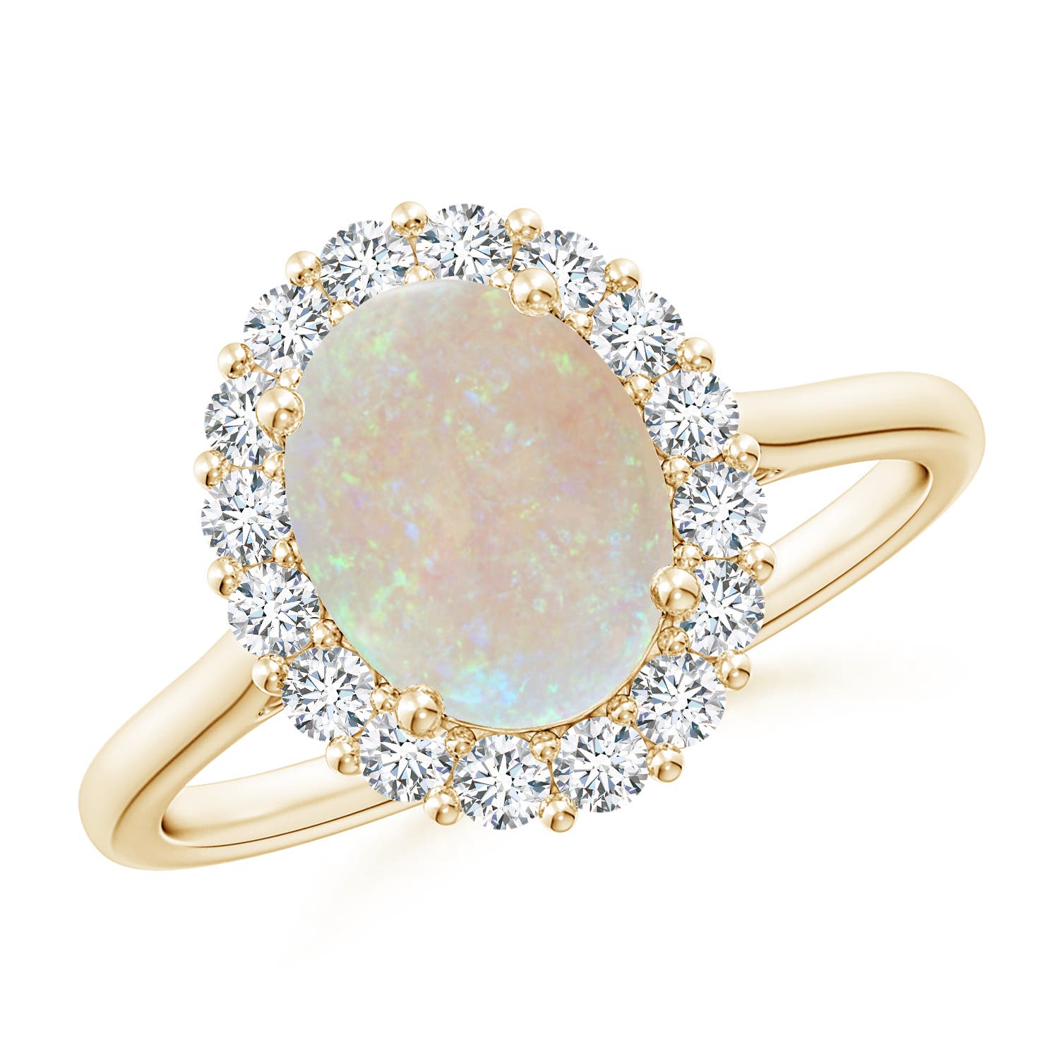 AA - Opal / 1.5 CT / 14 KT Yellow Gold