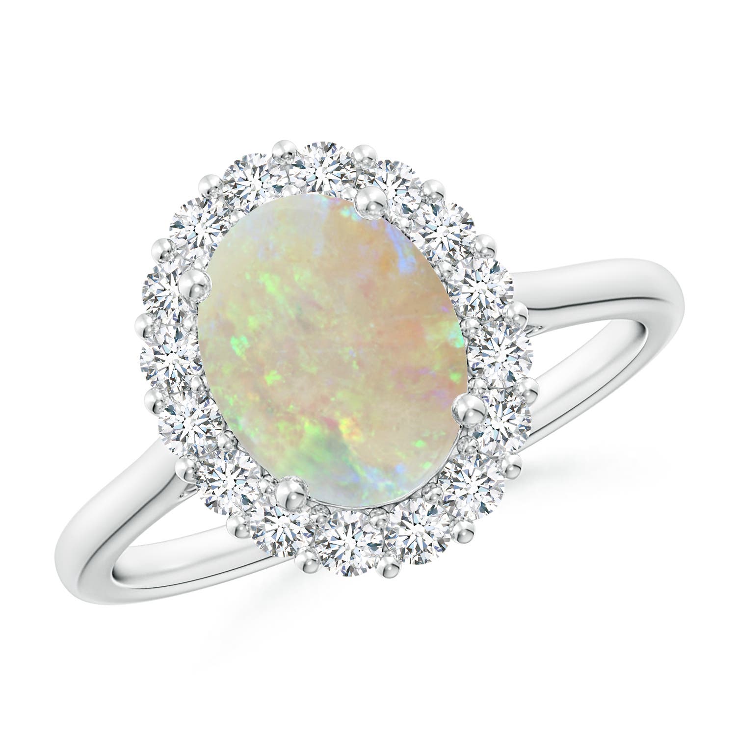 AAA - Opal / 1.5 CT / 14 KT White Gold