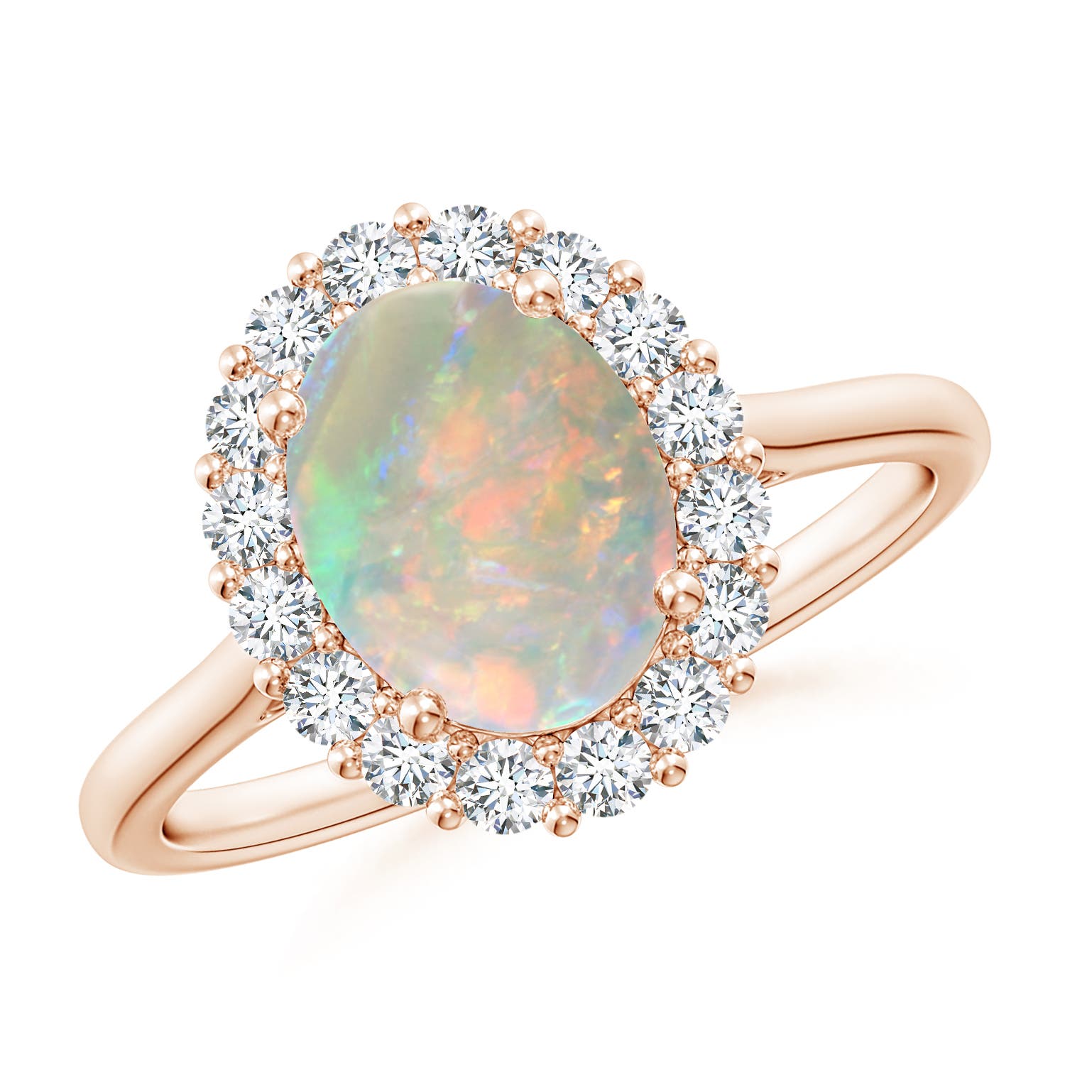 AAAA - Opal / 1.5 CT / 14 KT Rose Gold