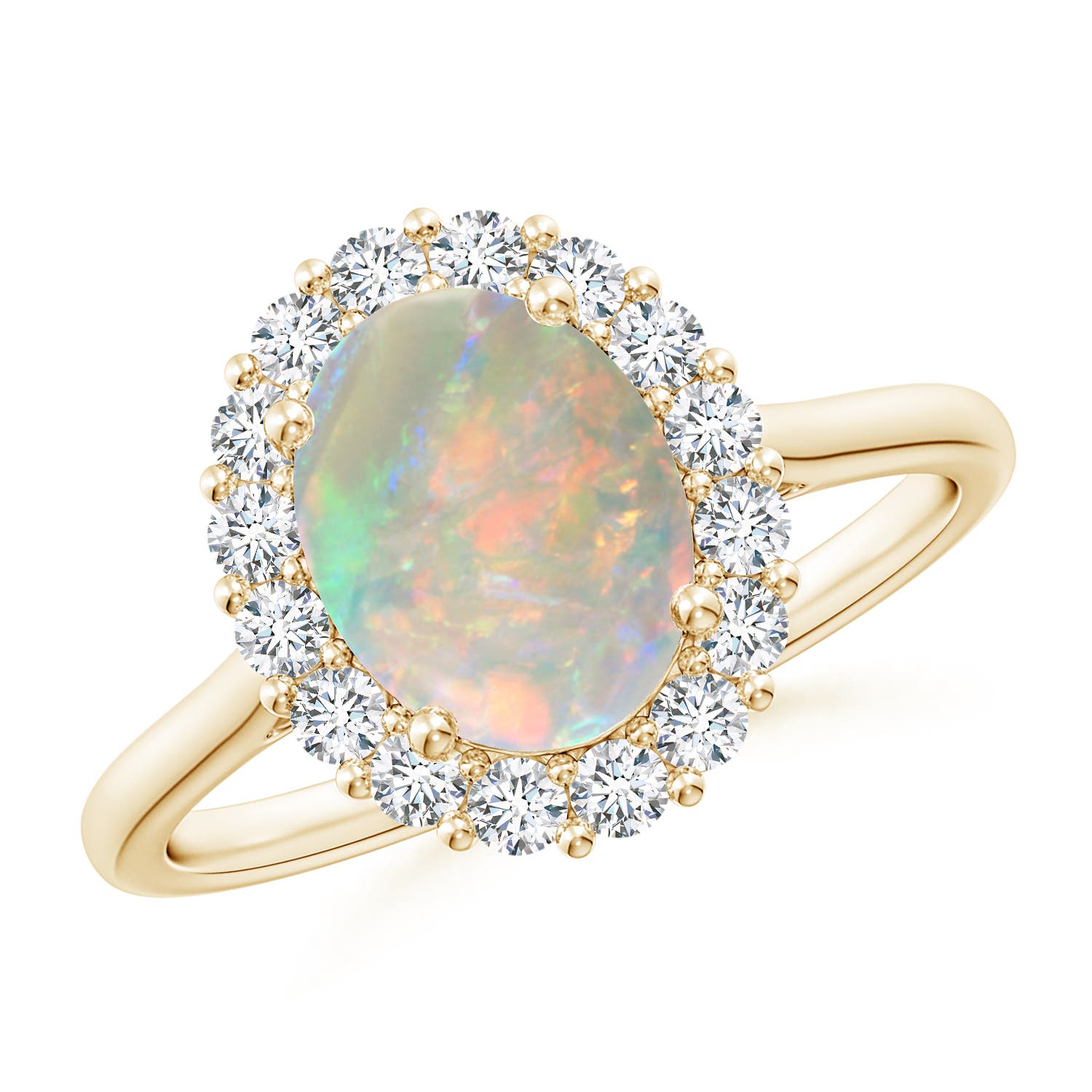 AAAA - Opal / 1.5 CT / 14 KT Yellow Gold