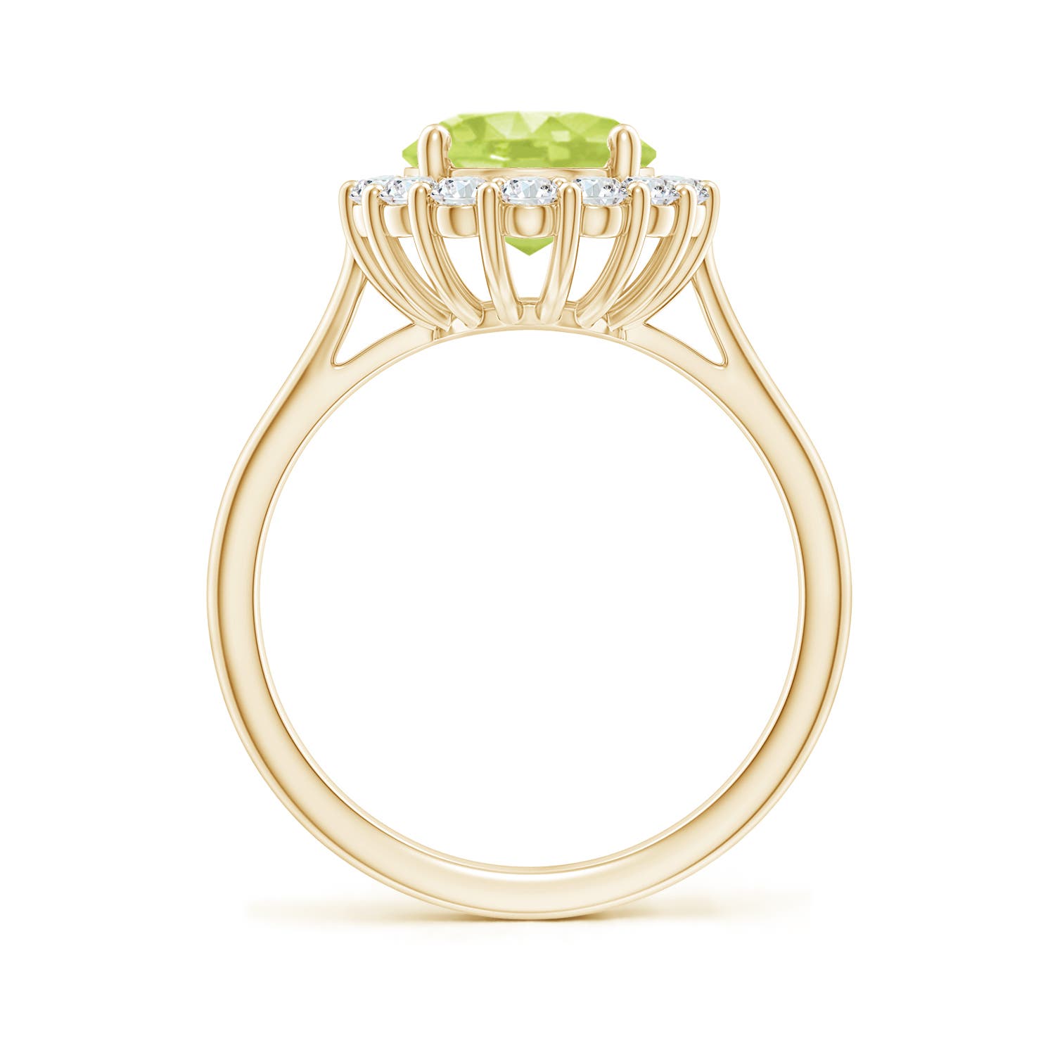 A - Peridot / 3.16 CT / 14 KT Yellow Gold