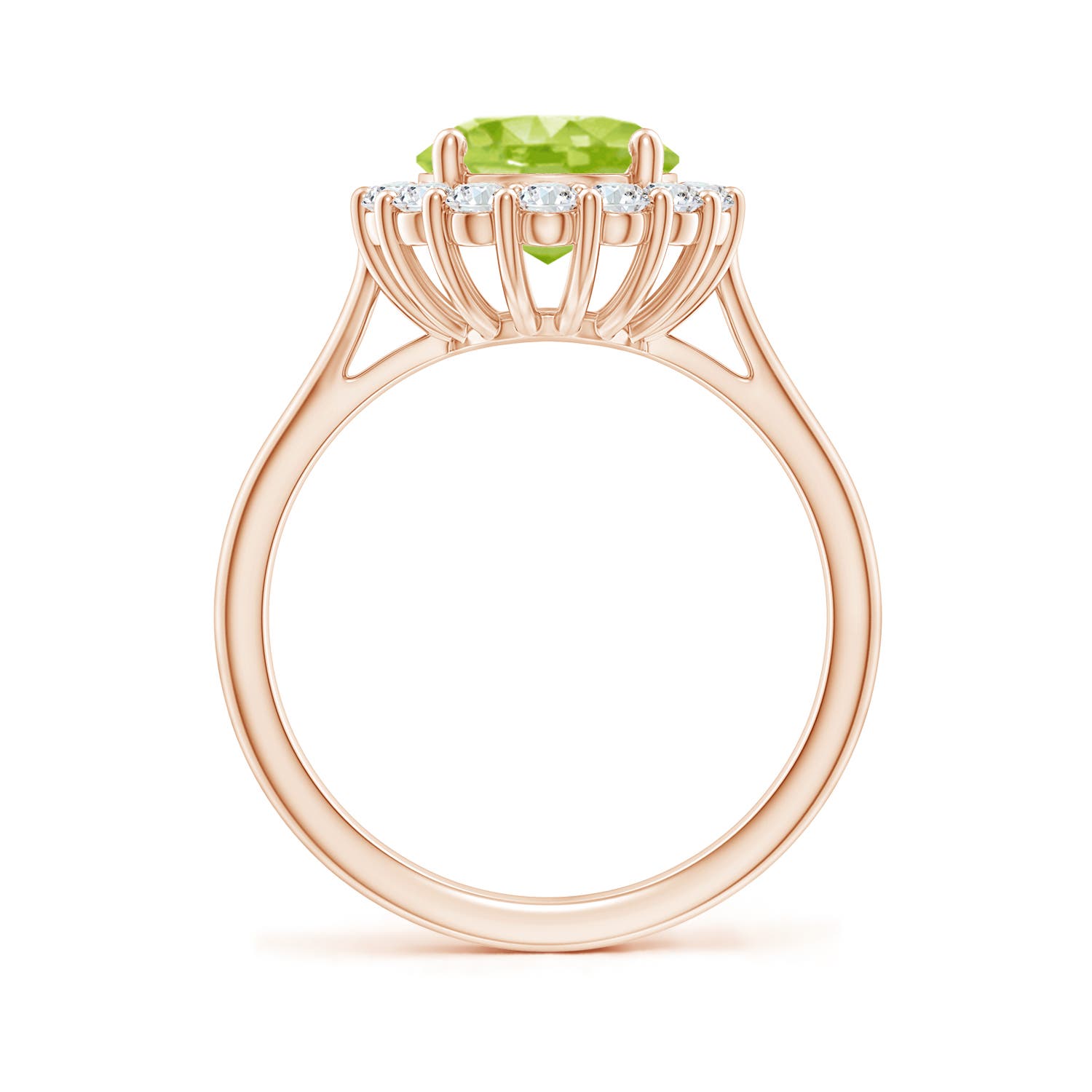 AA - Peridot / 3.16 CT / 14 KT Rose Gold