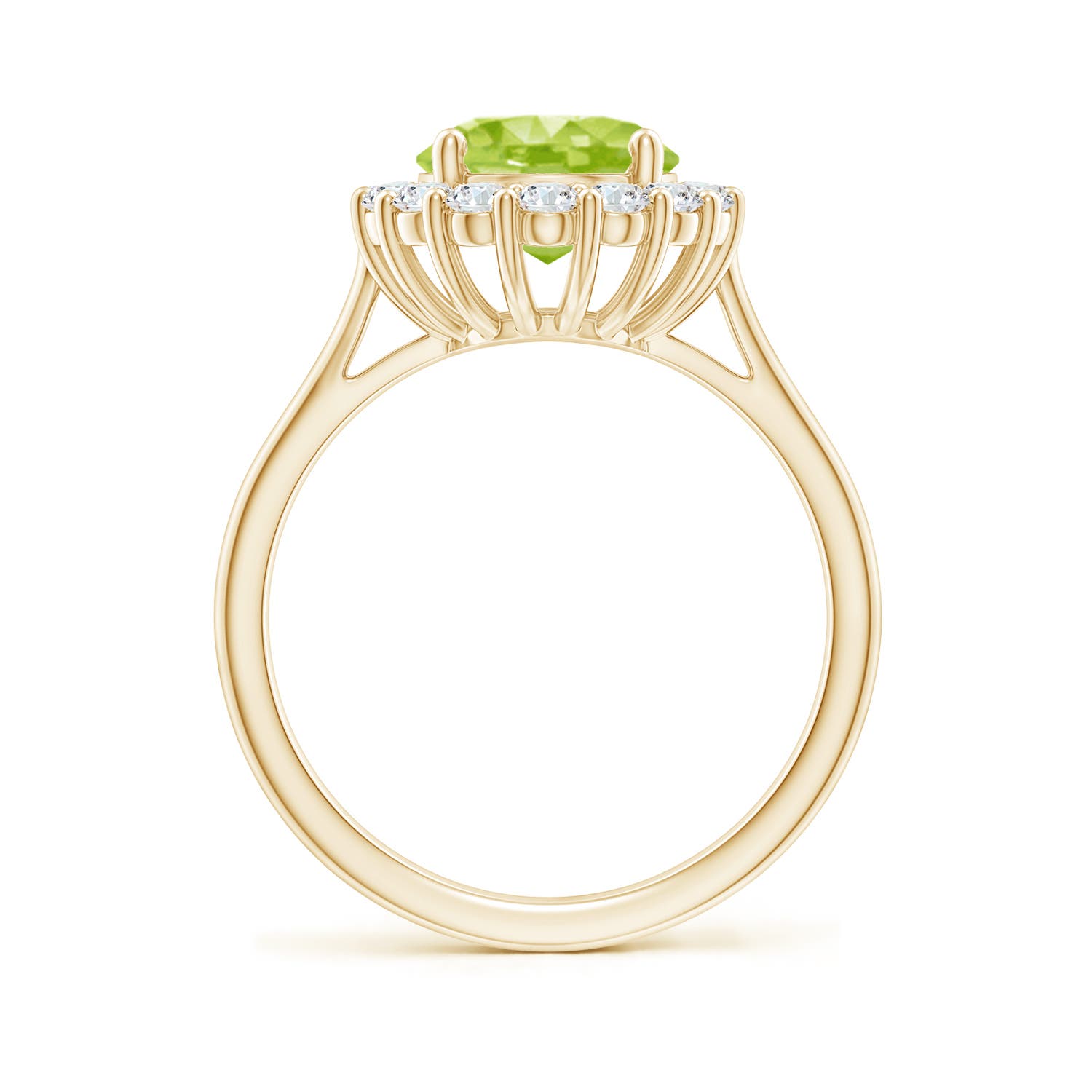 AA - Peridot / 3.16 CT / 14 KT Yellow Gold