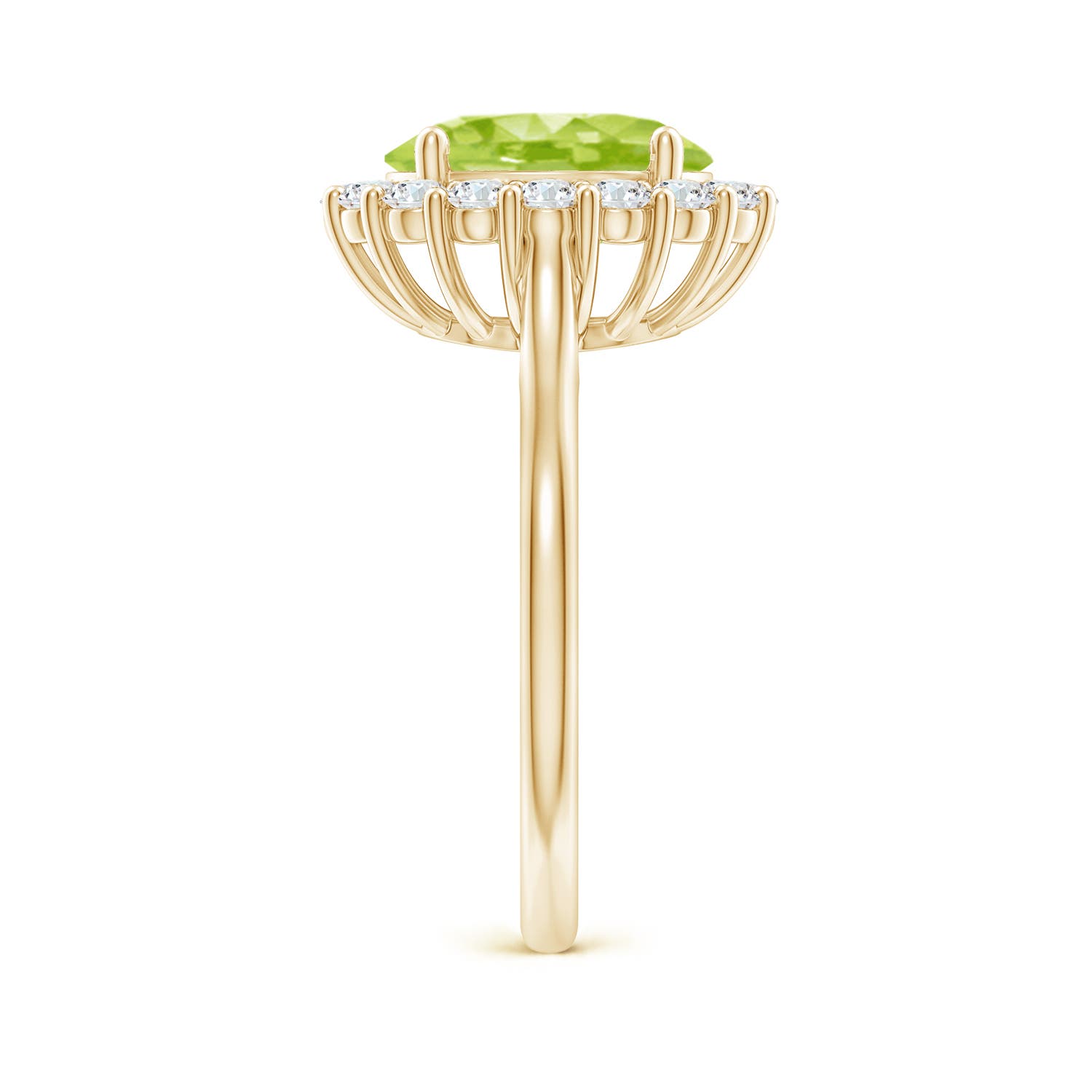 AA - Peridot / 3.16 CT / 14 KT Yellow Gold