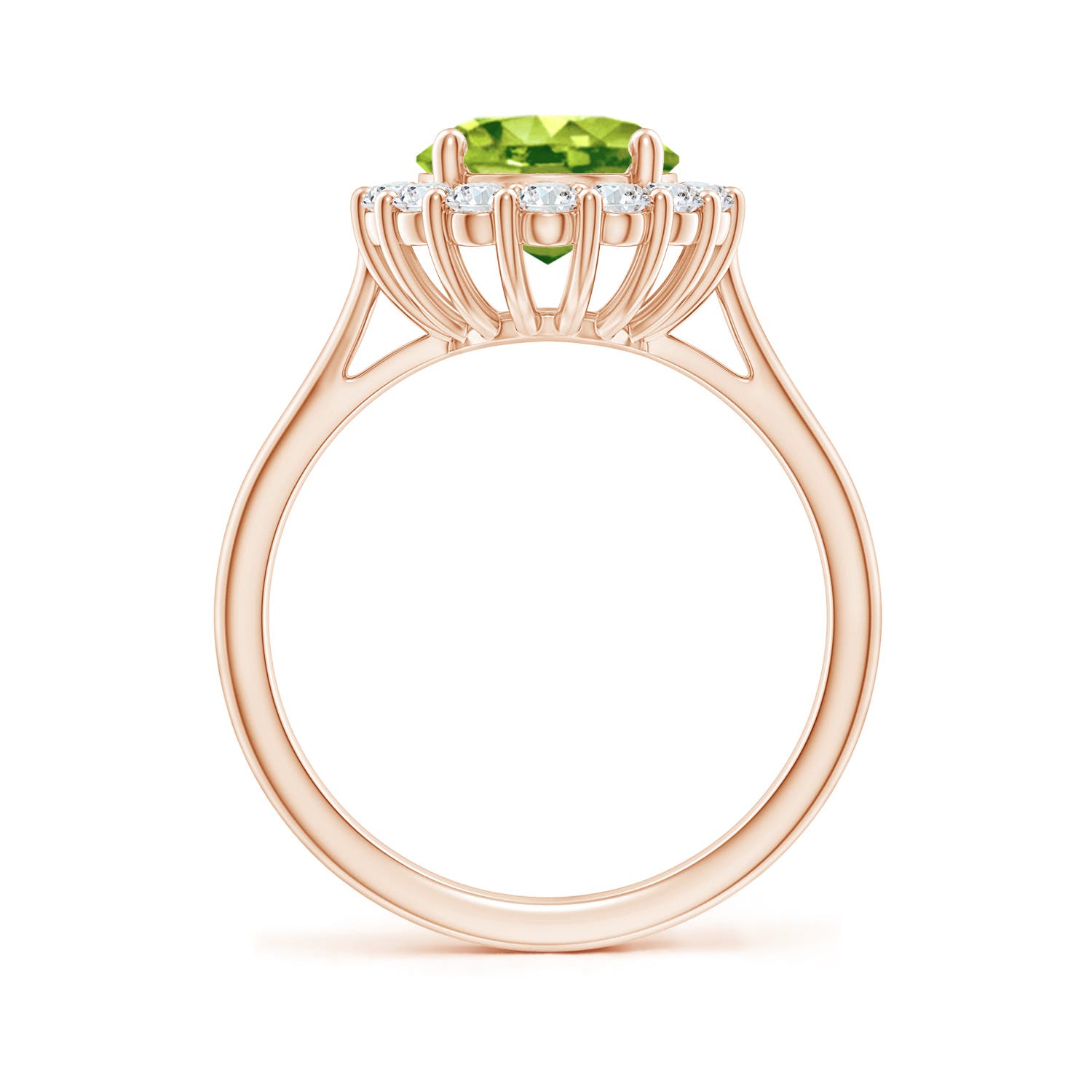 AAA - Peridot / 3.16 CT / 14 KT Rose Gold