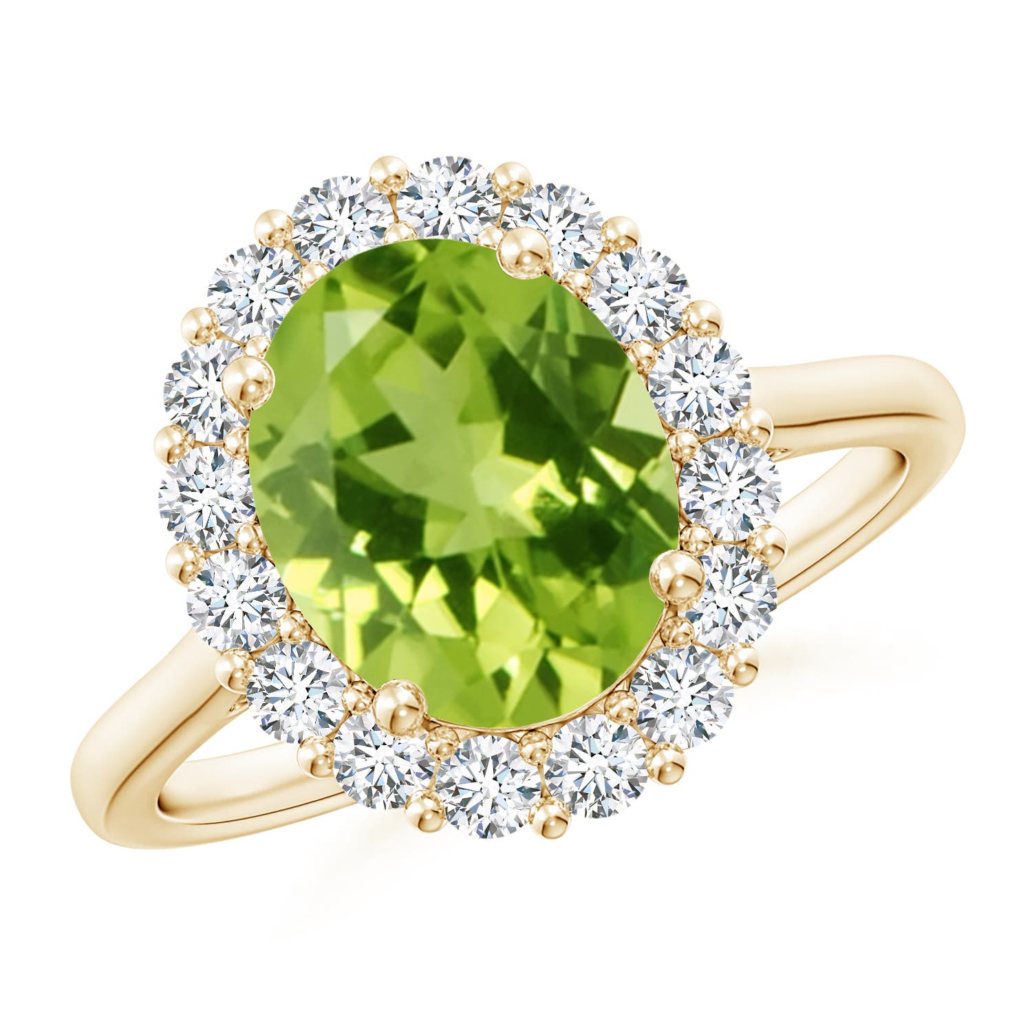 AAA - Peridot / 3.16 CT / 14 KT Yellow Gold